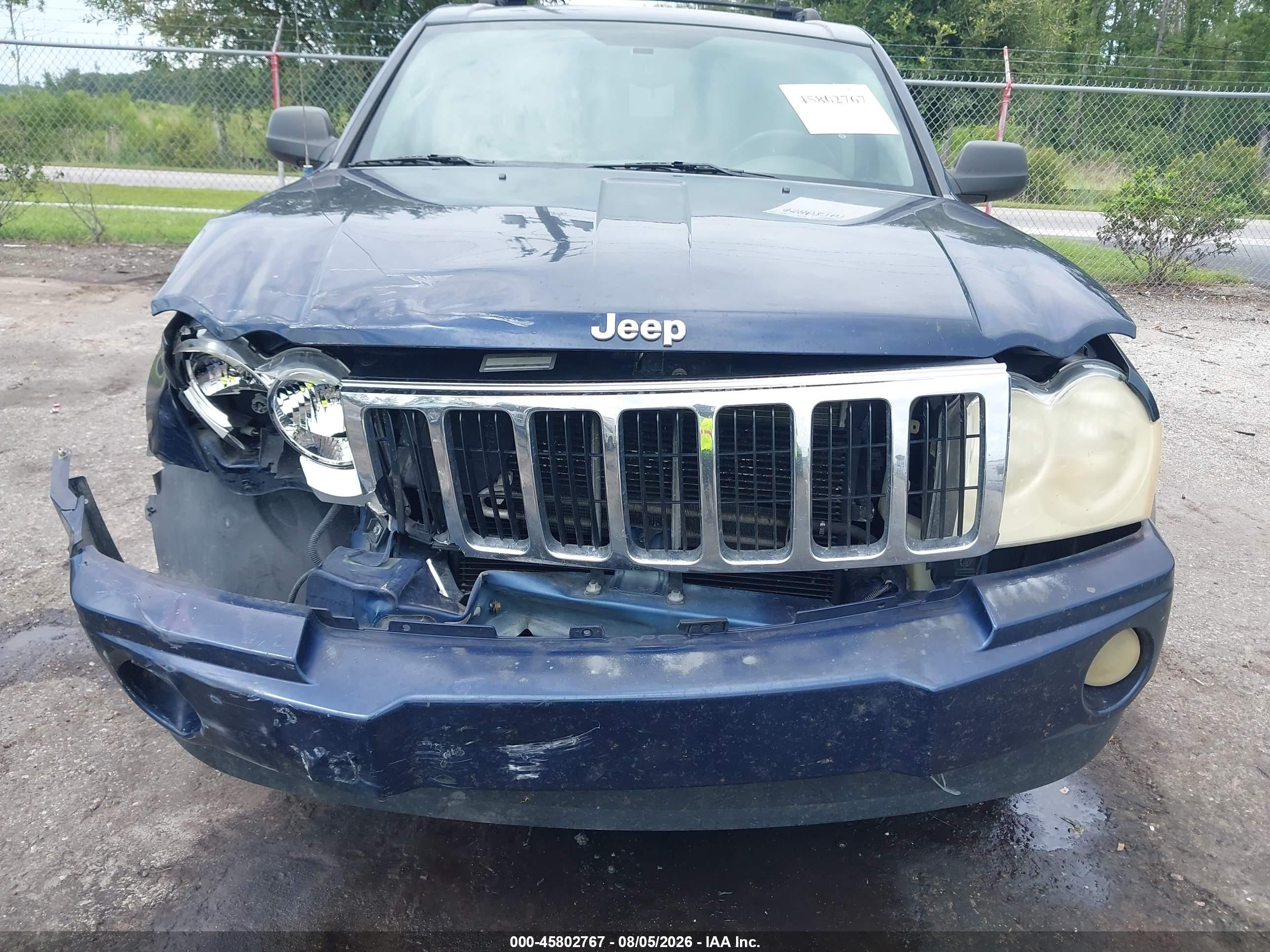 2005 Jeep Grand Cherokee Limited Blue vin: 1J4HS58N45C571016