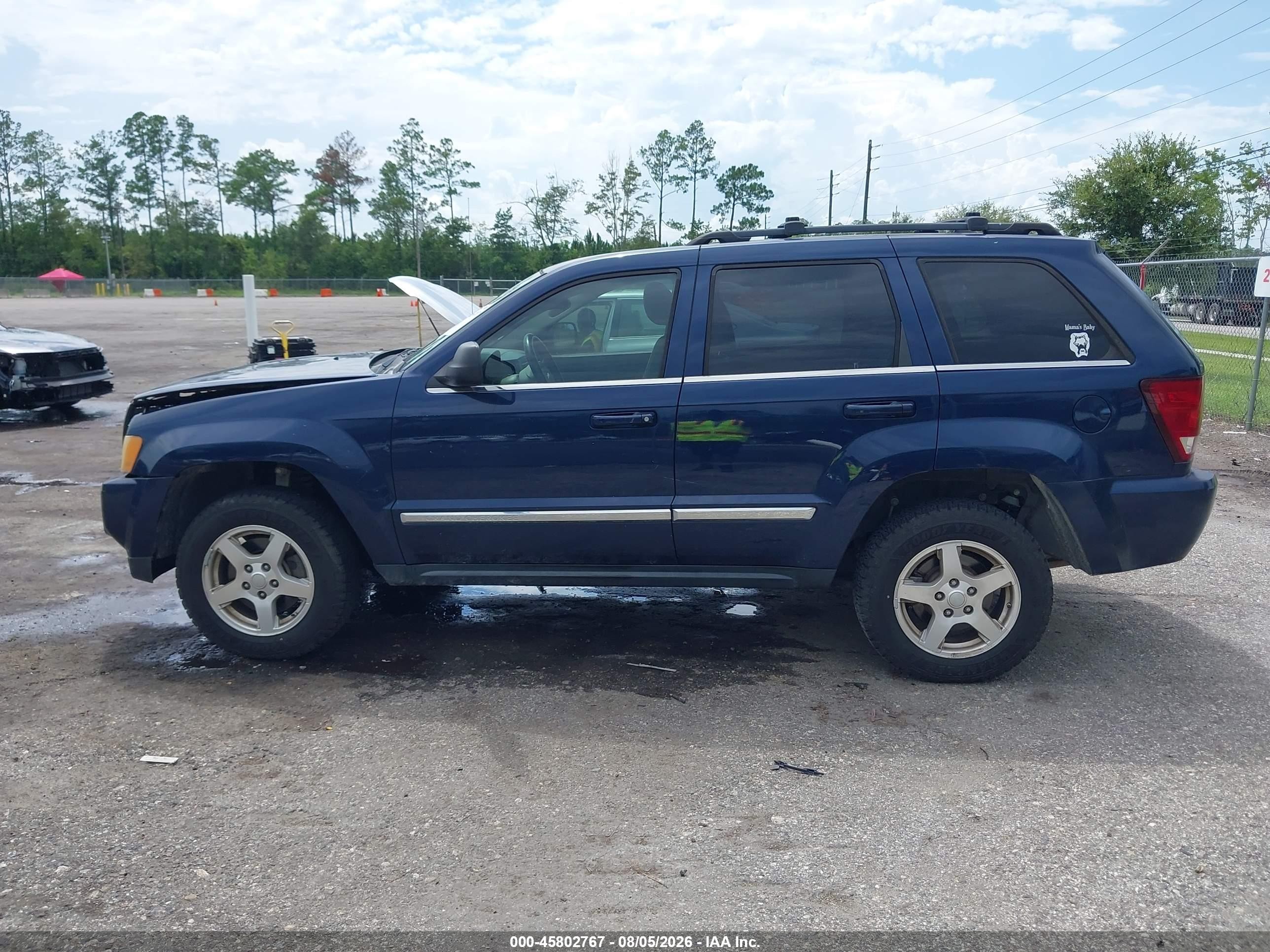 2005 Jeep Grand Cherokee Limited Blue vin: 1J4HS58N45C571016