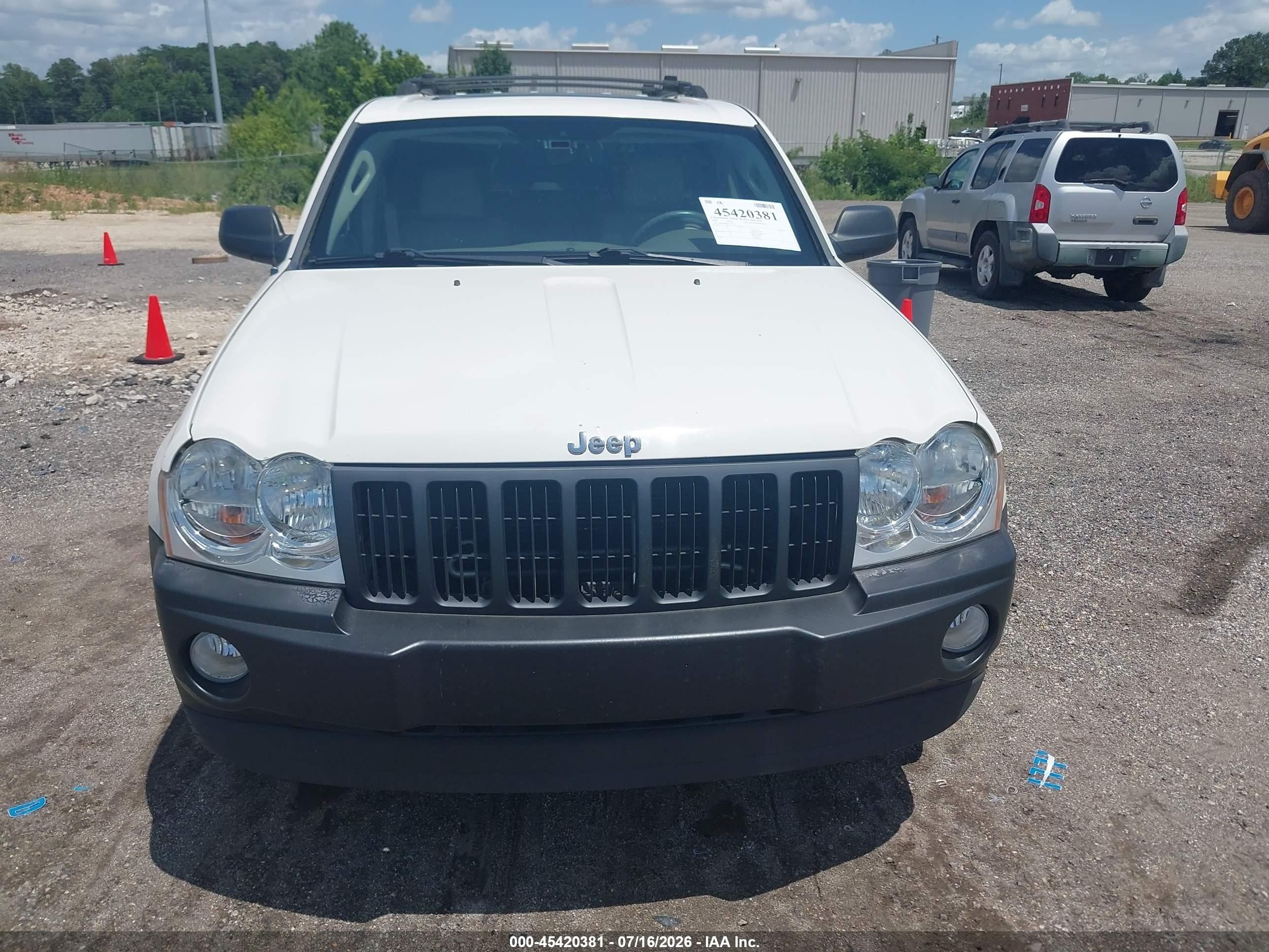 2006 Jeep Grand Cherokee Limited Белый vin: 1J4HS58N86C291116