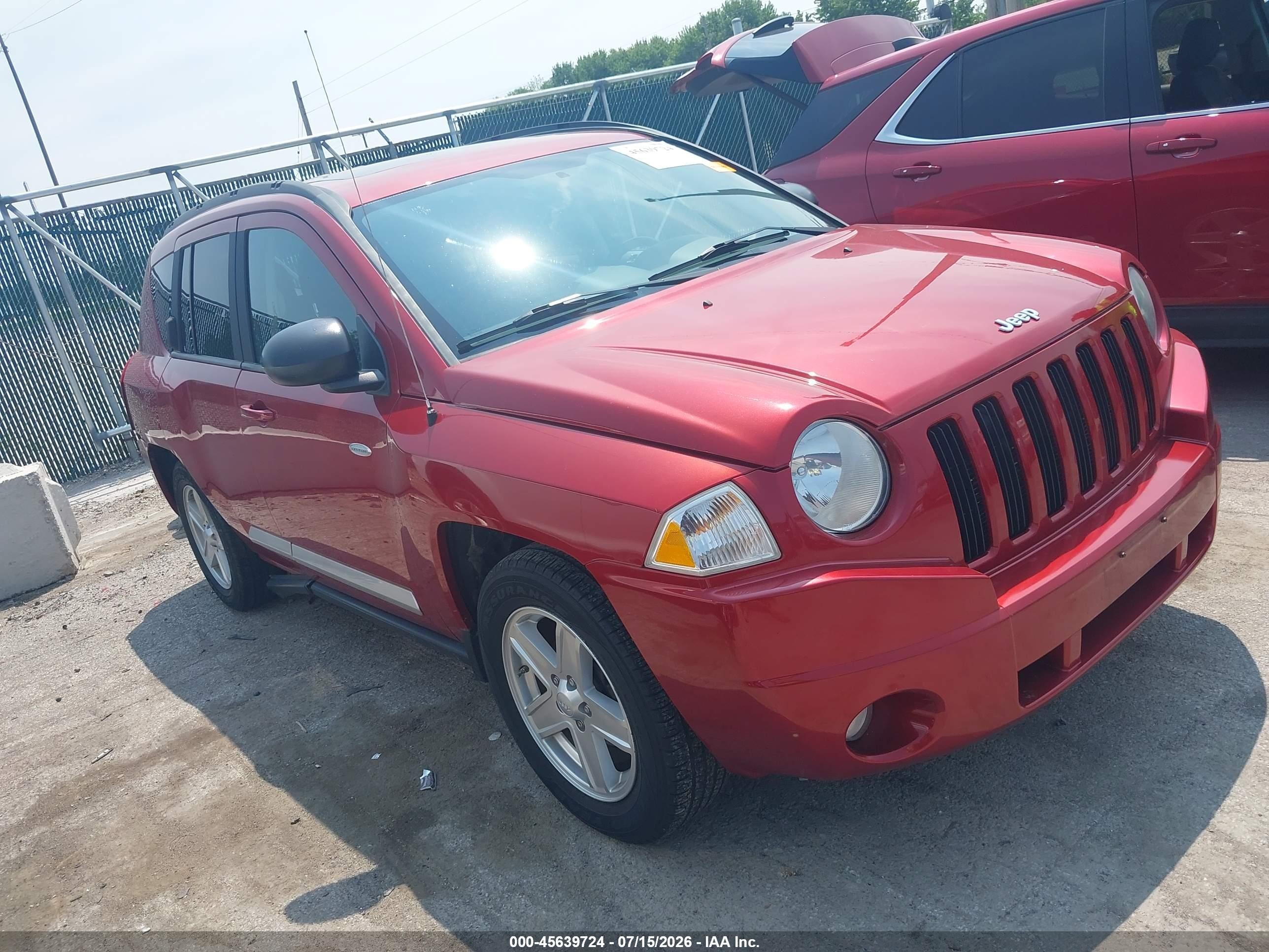 2010 Jeep Compass Sport Красный vin: 1J4NF1FB1AD643089