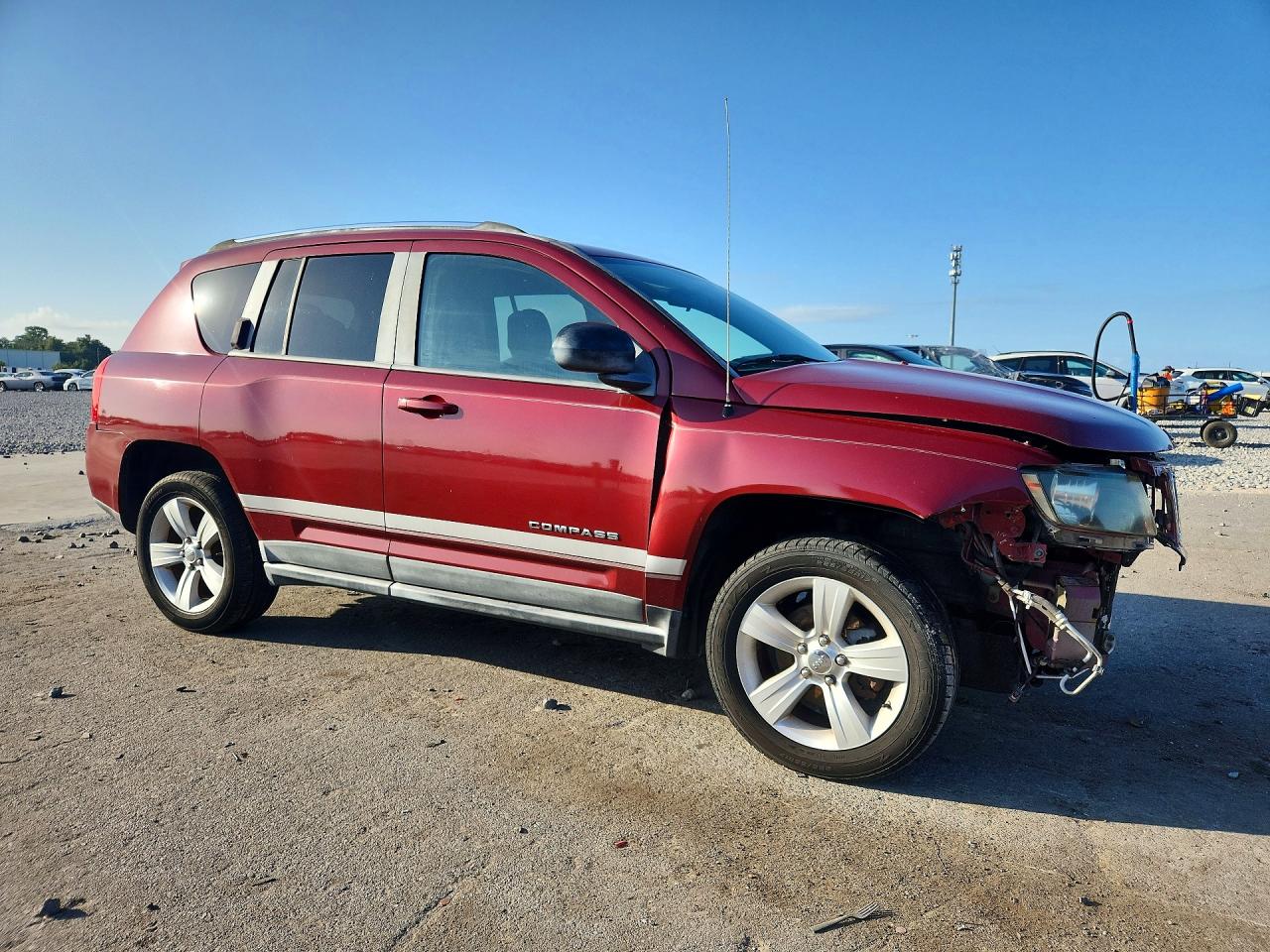 2011 Jeep Compass Sport Red vin: 1J4NF1FB1BD136470