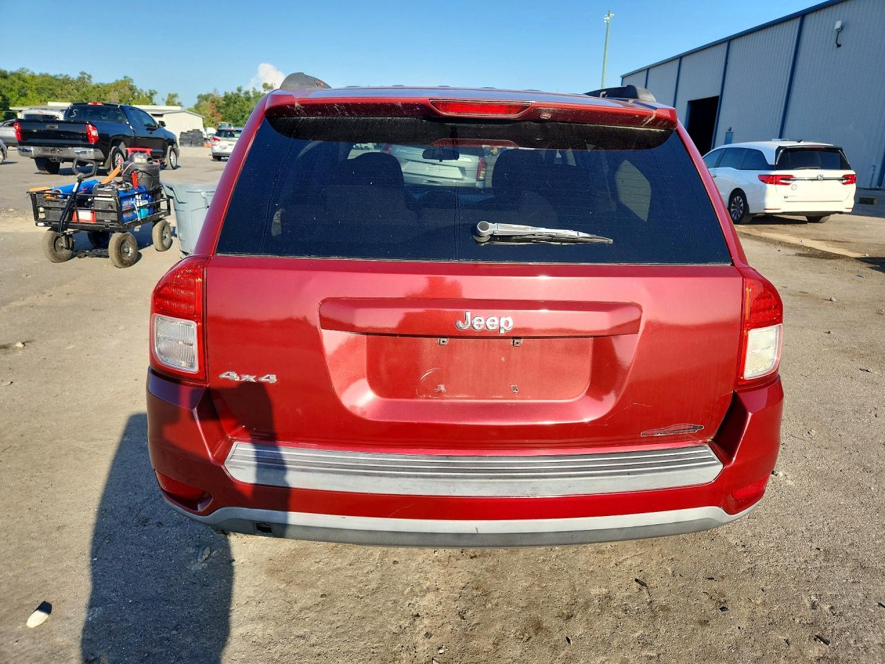 2011 Jeep Compass Sport Red vin: 1J4NF1FB1BD136470