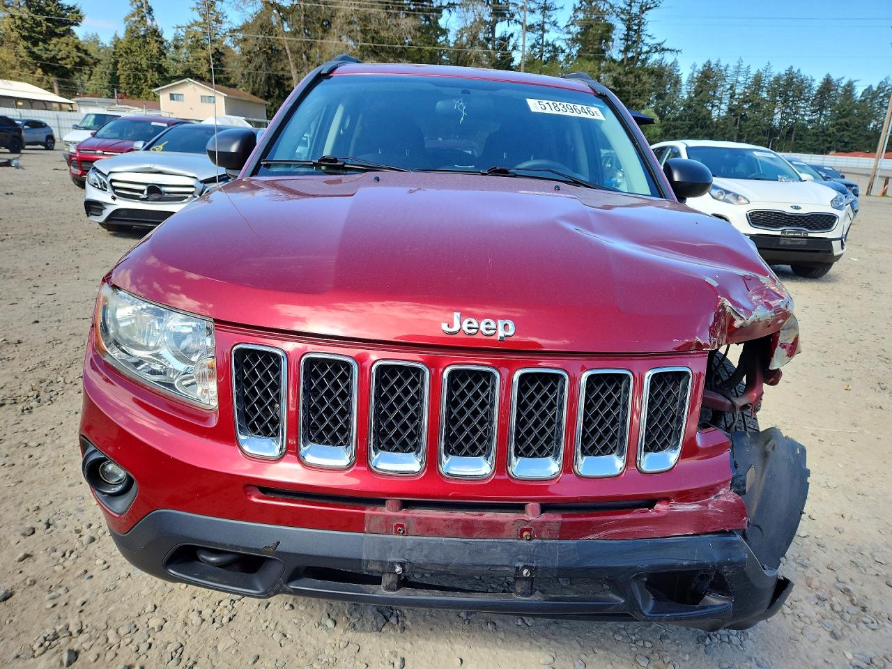 2011 Jeep Compass Sport Burgundy vin: 1J4NF1FB2BD176525