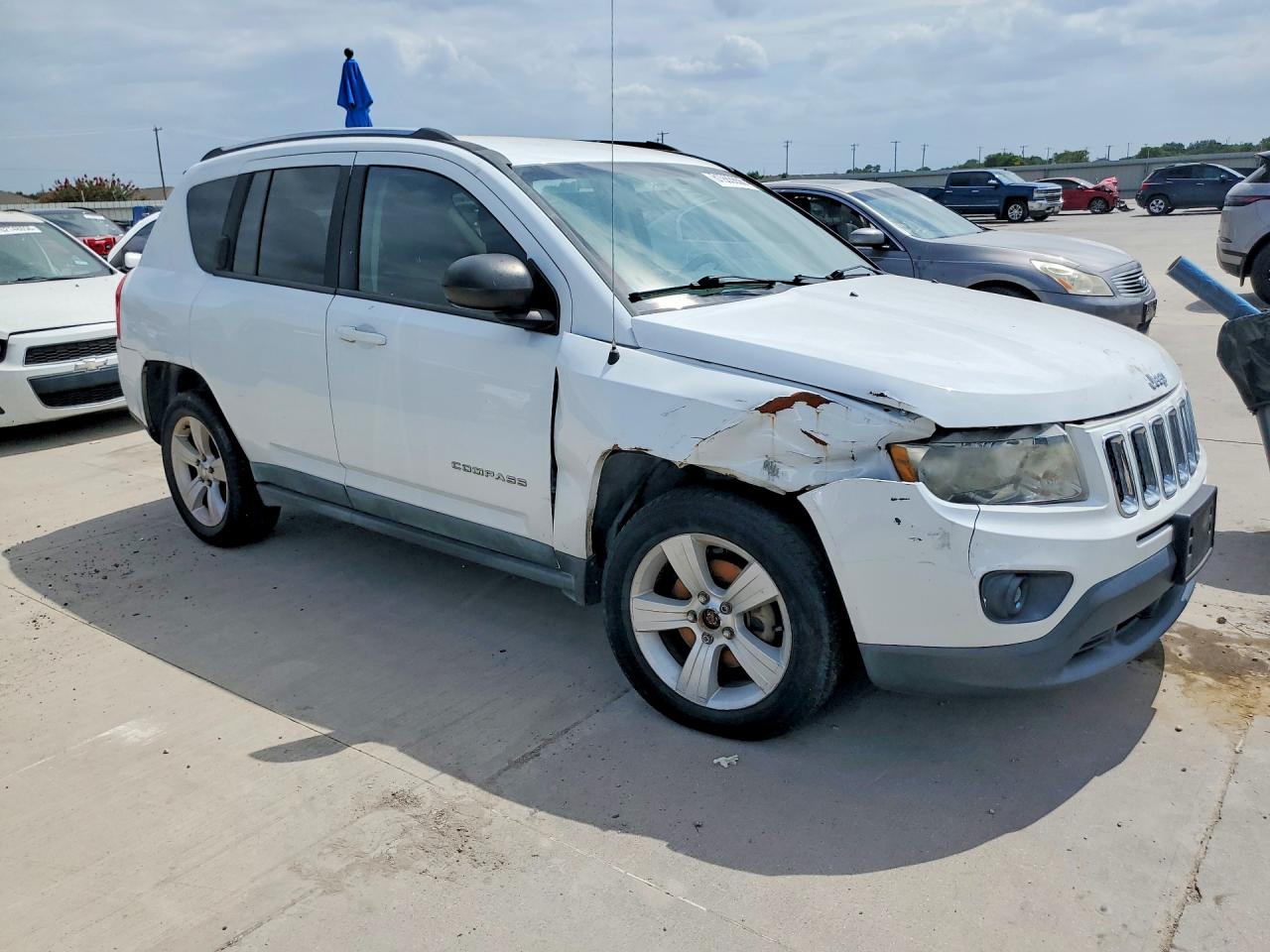 2011 Jeep Compass Sport White vin: 1J4NF1FB3BD244413