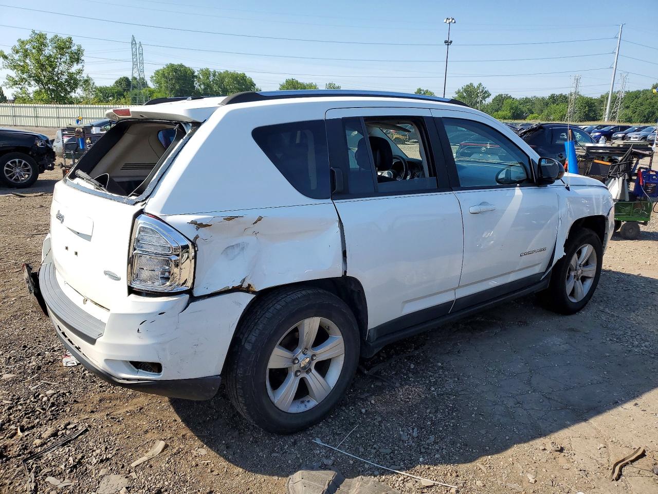 2011 Jeep Compass Sport White vin: 1J4NF1FB5BD149562