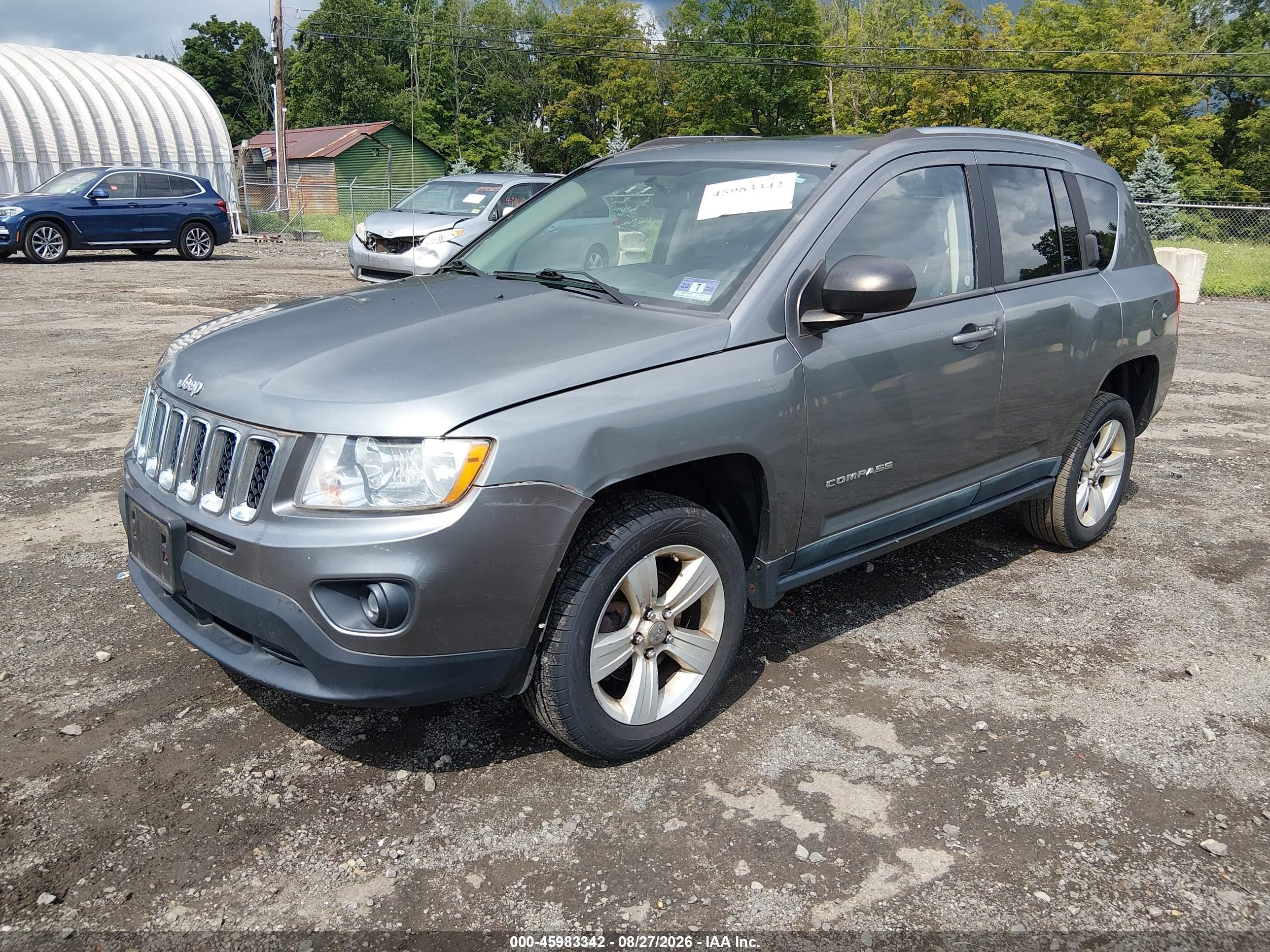 2011 Jeep Compass Sport Серый vin: 1J4NF1FB5BD244607