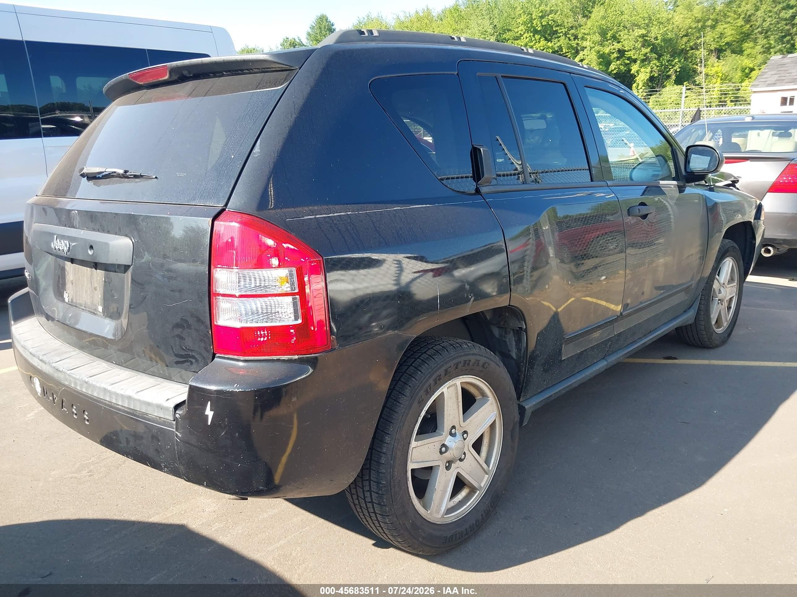 2010 Jeep Compass Sport Black vin: 1J4NF1FB6AD640611