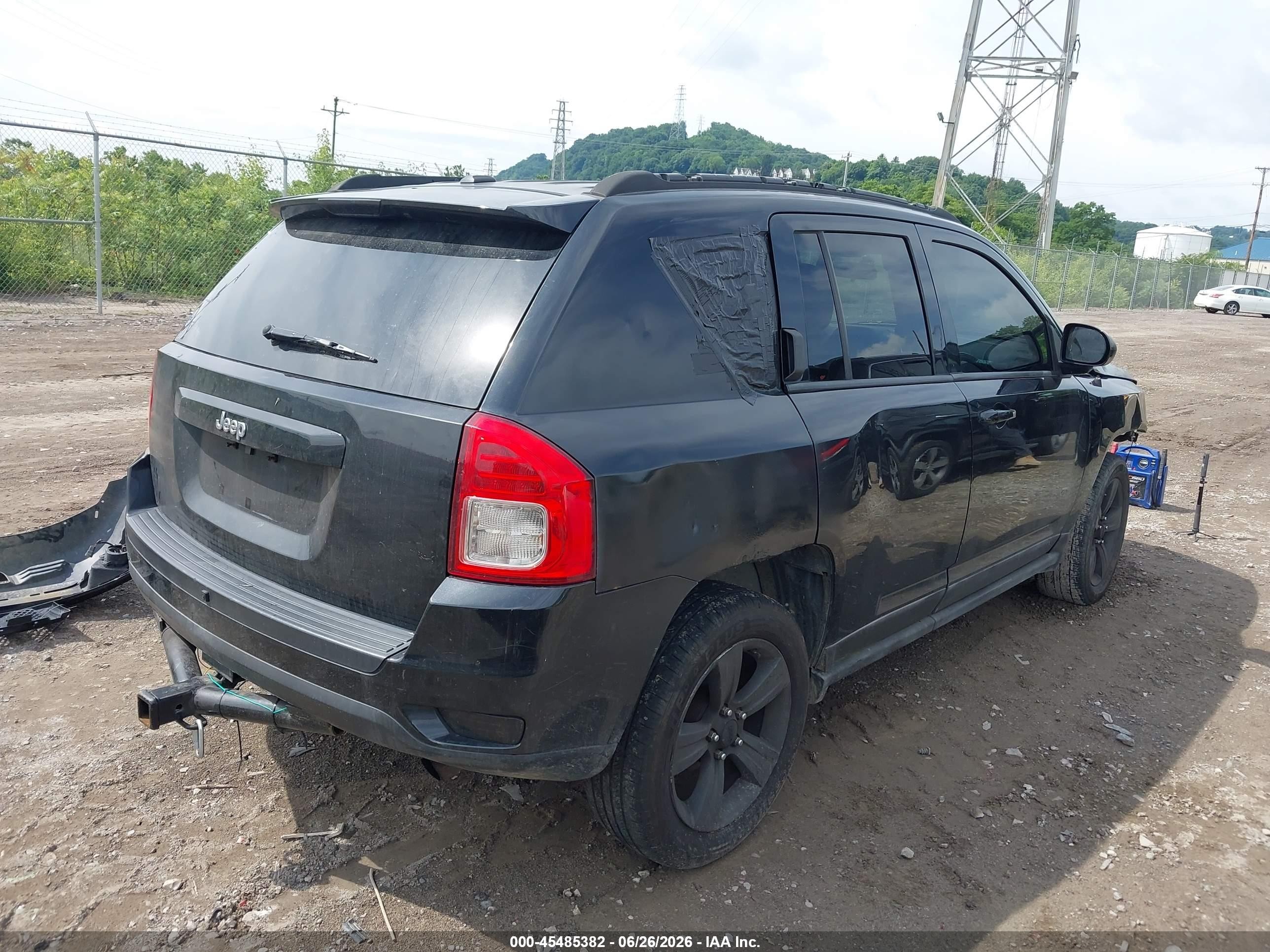 2011 Jeep Compass Black vin: 1J4NF1FB8BD135901