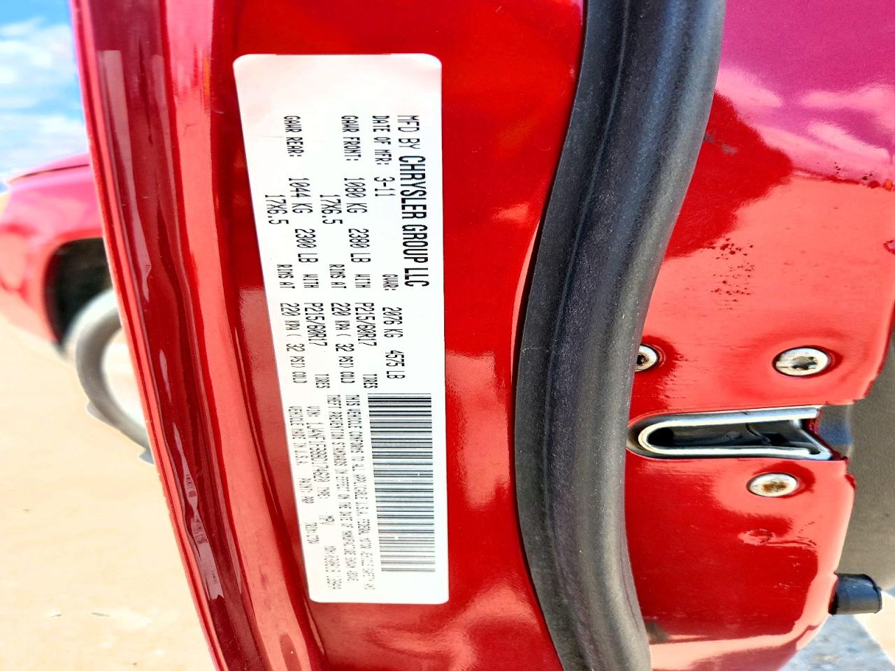 2011 Jeep Compass Sport Red vin: 1J4NF1FB8BD174620