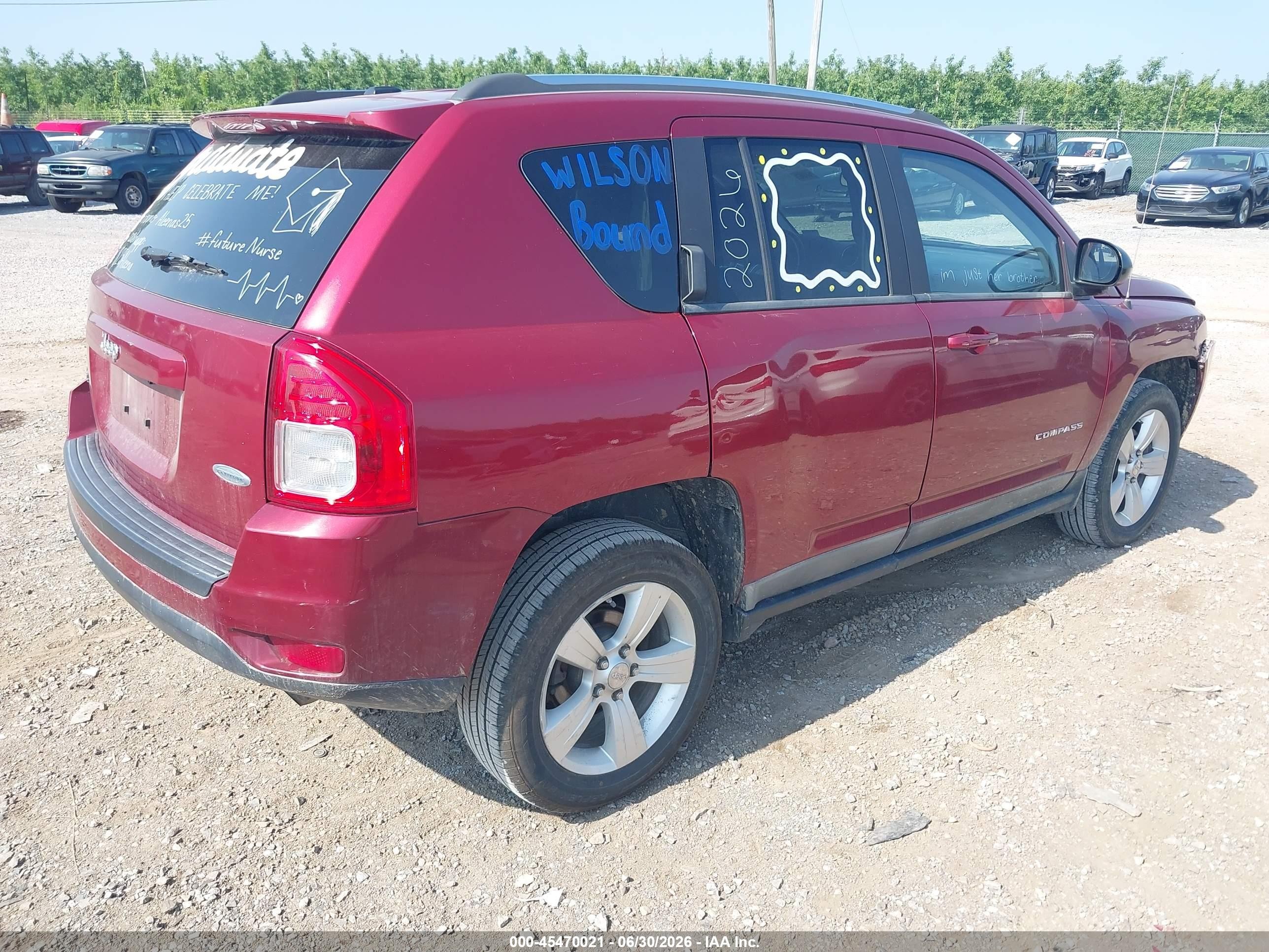 2011 Jeep Compass Красный vin: 1J4NF1FB9BD135602
