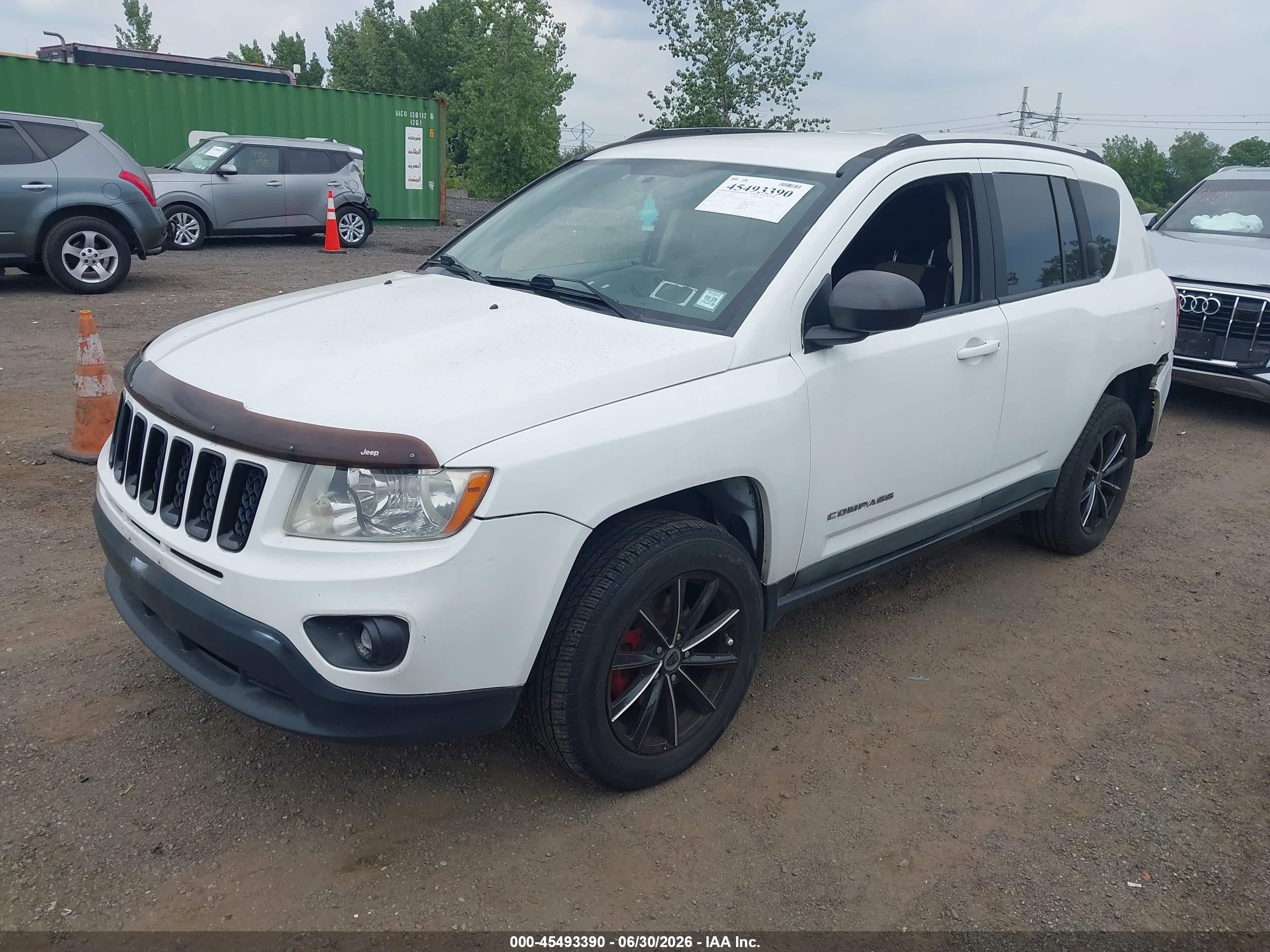 2011 Jeep Compass   White vin: 1J4NF1FB9BD279716