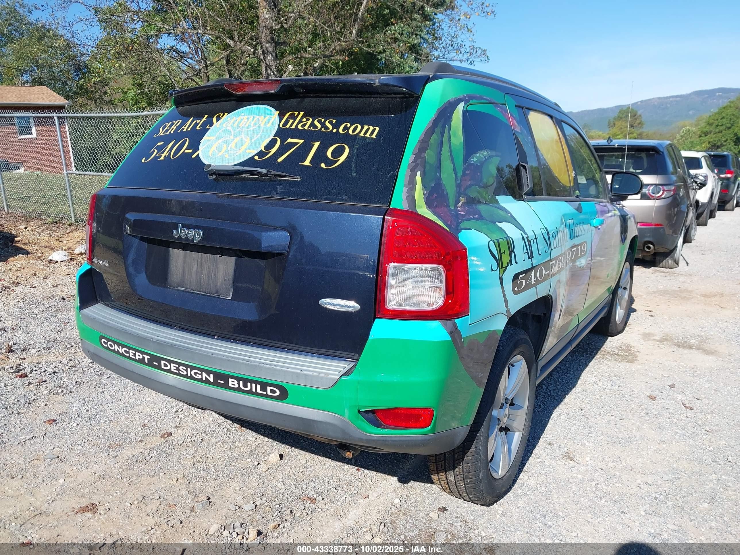 2011 Jeep Compass Синий vin: 1J4NF1FBXBD135687
