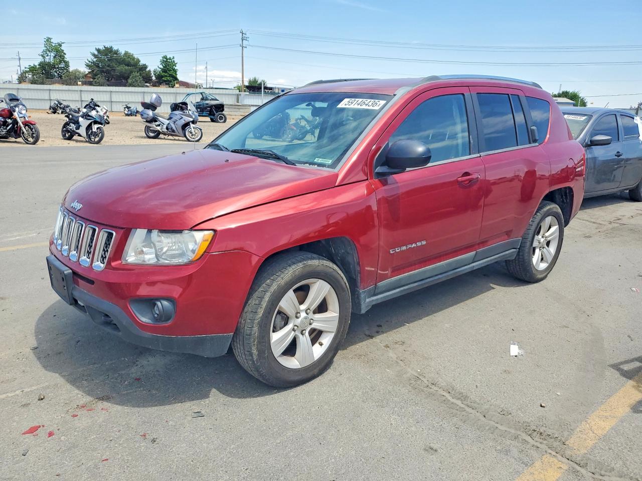 2011 Jeep Compass Sport Red vin: 1J4NF1FBXBD158984