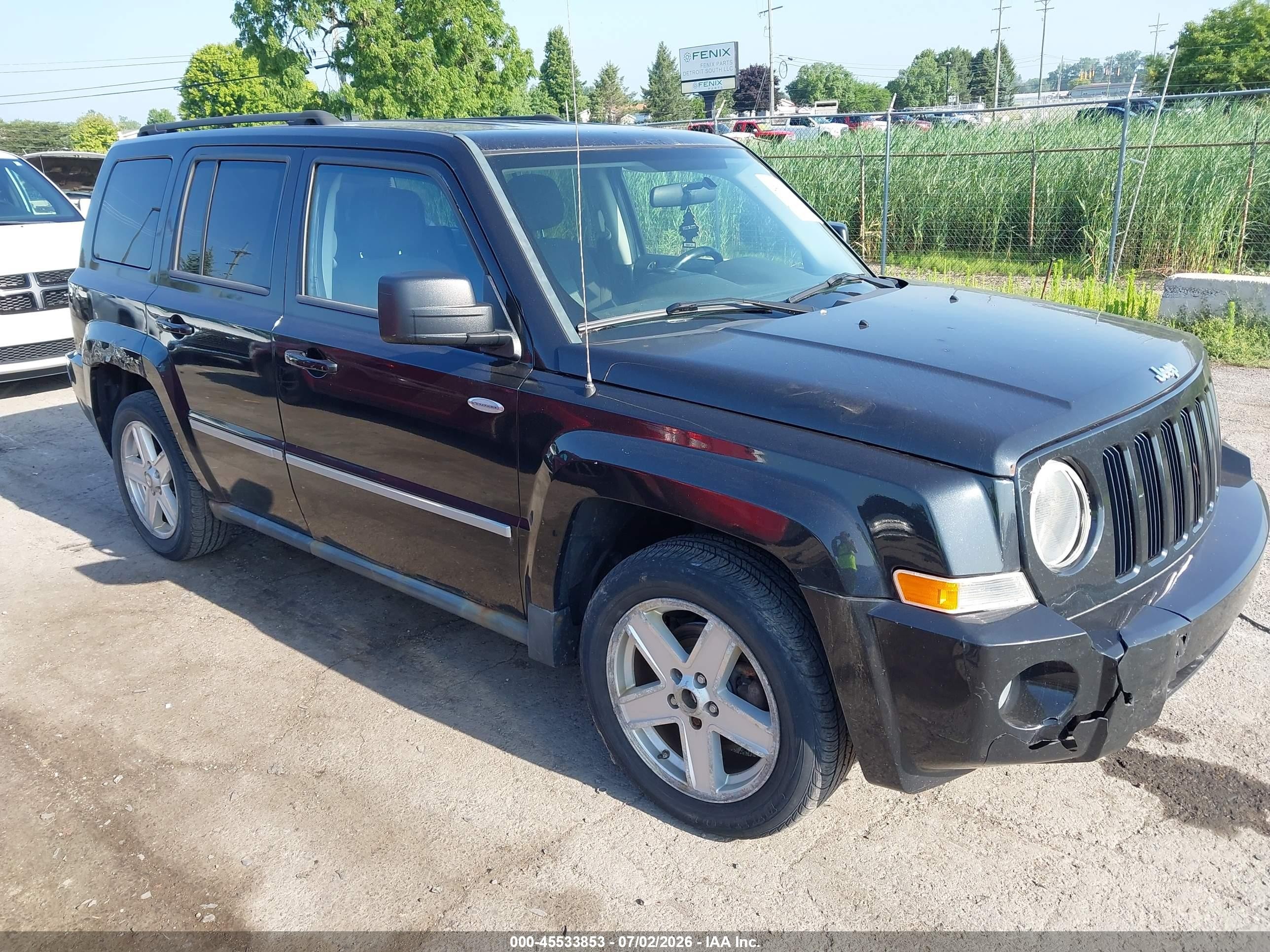 2010 Jeep Patriot Sport Black vin: 1J4NF1GB2AD623920