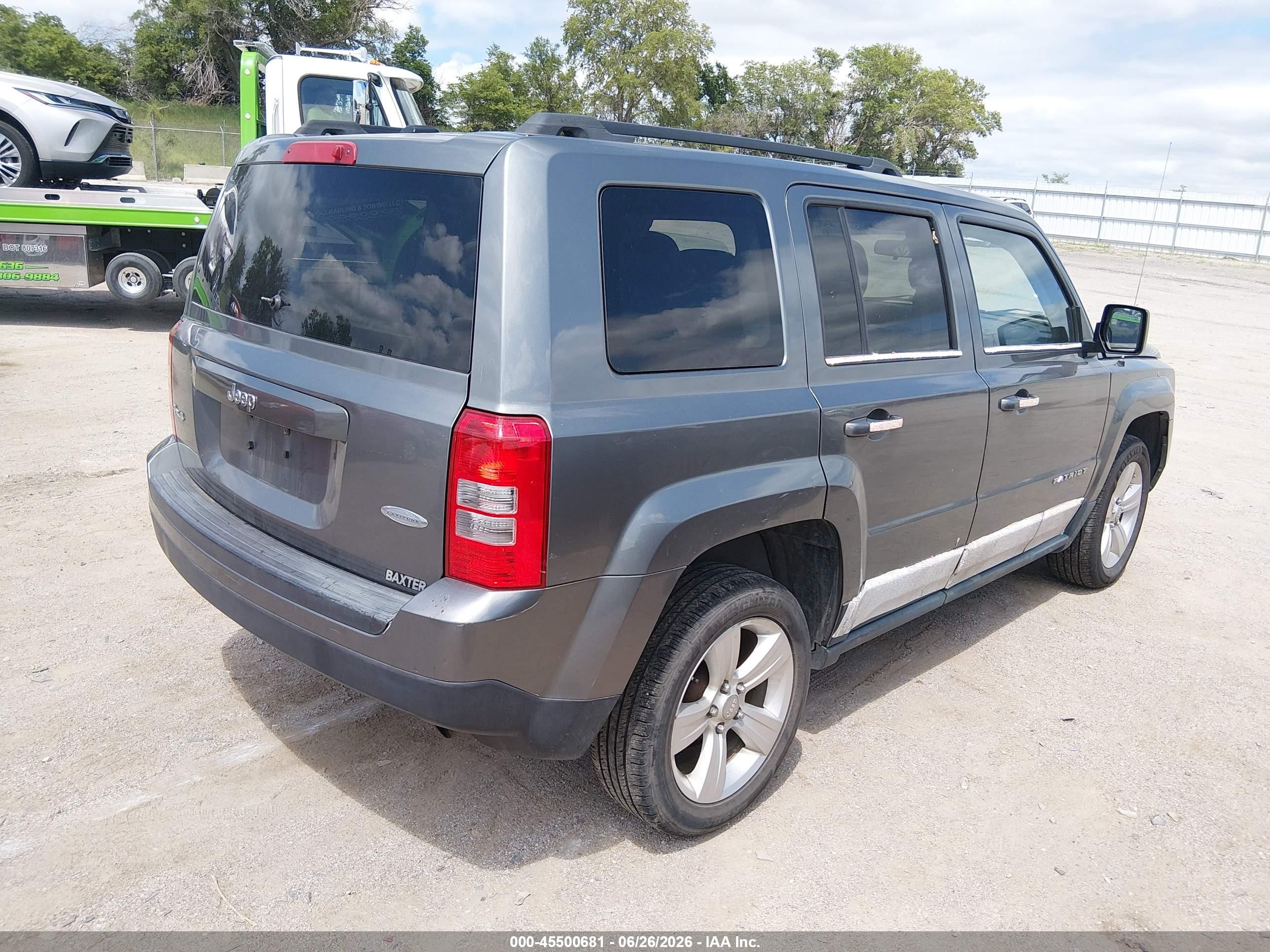 2011 Jeep Patriot Sport Gray vin: 1J4NF1GB2BD278843