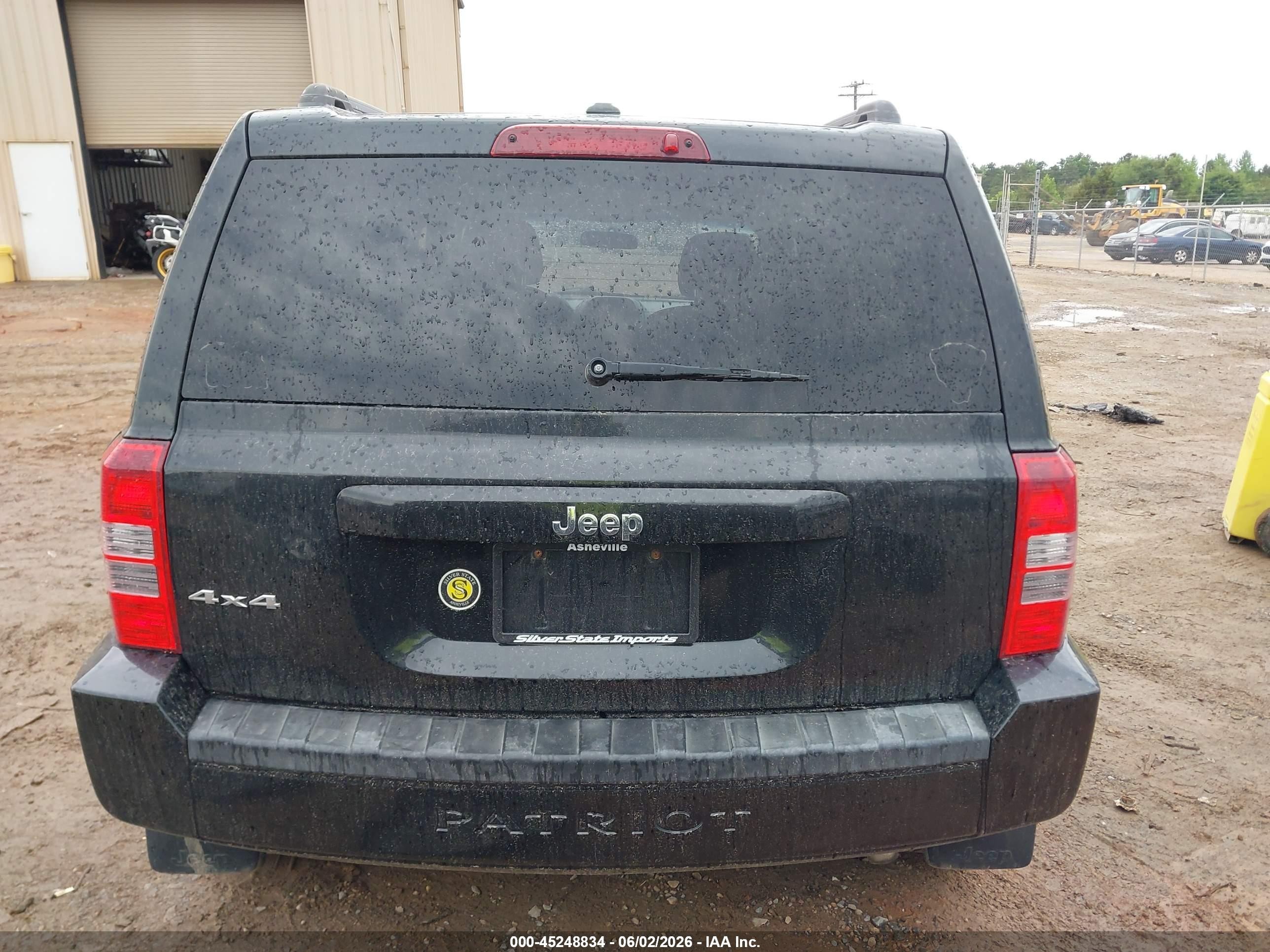 2010 Jeep Patriot Sport Black vin: 1J4NF1GB6AD666009