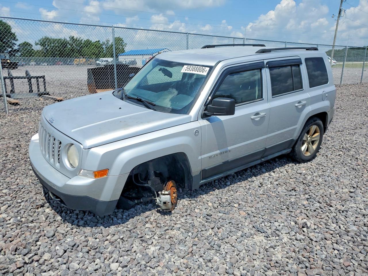 2011 Jeep Patriot Sport Silver vin: 1J4NF1GBXBD183138
