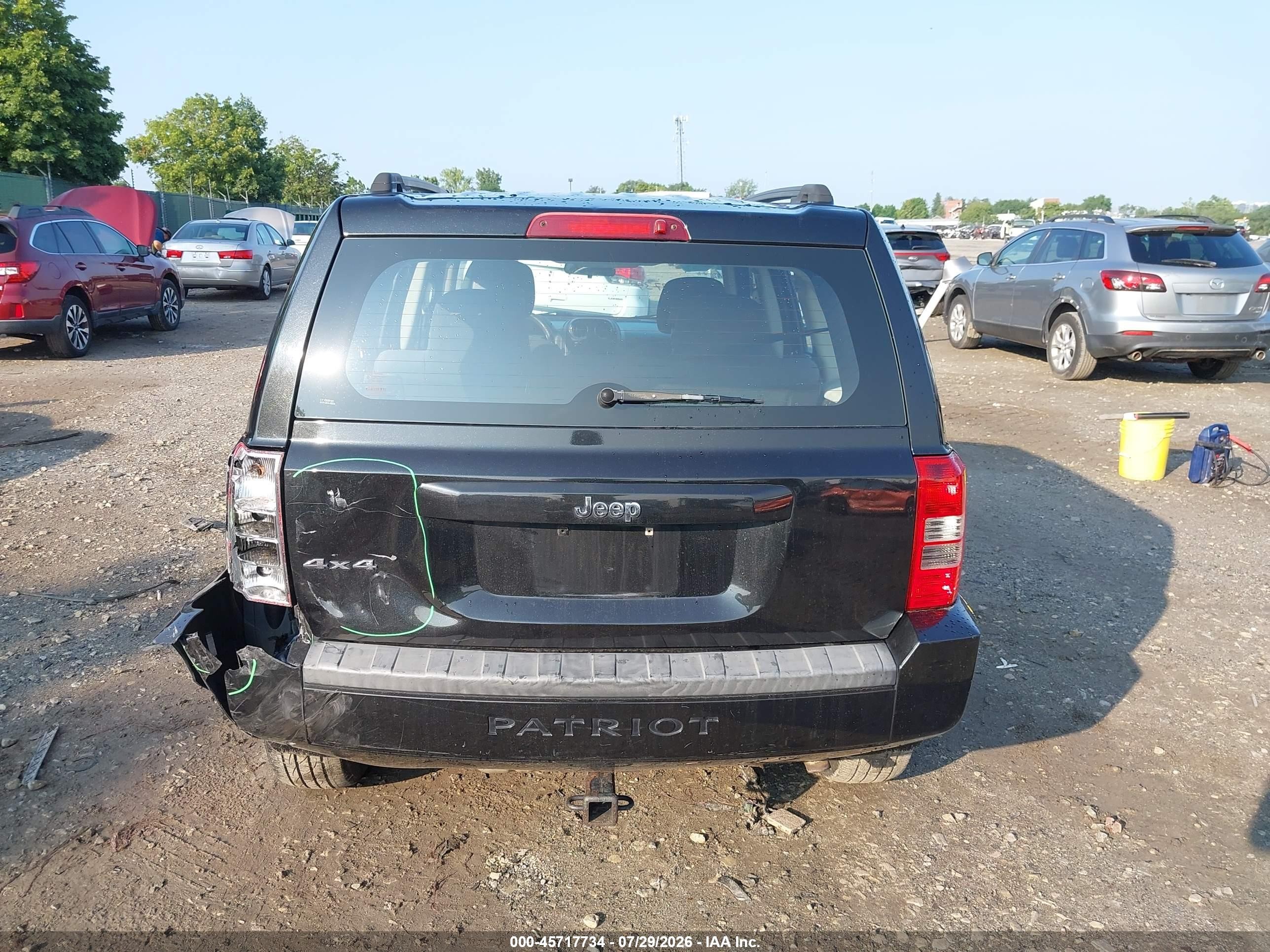 2010 Jeep Patriot Sport Black vin: 1J4NF2GB0AD658199