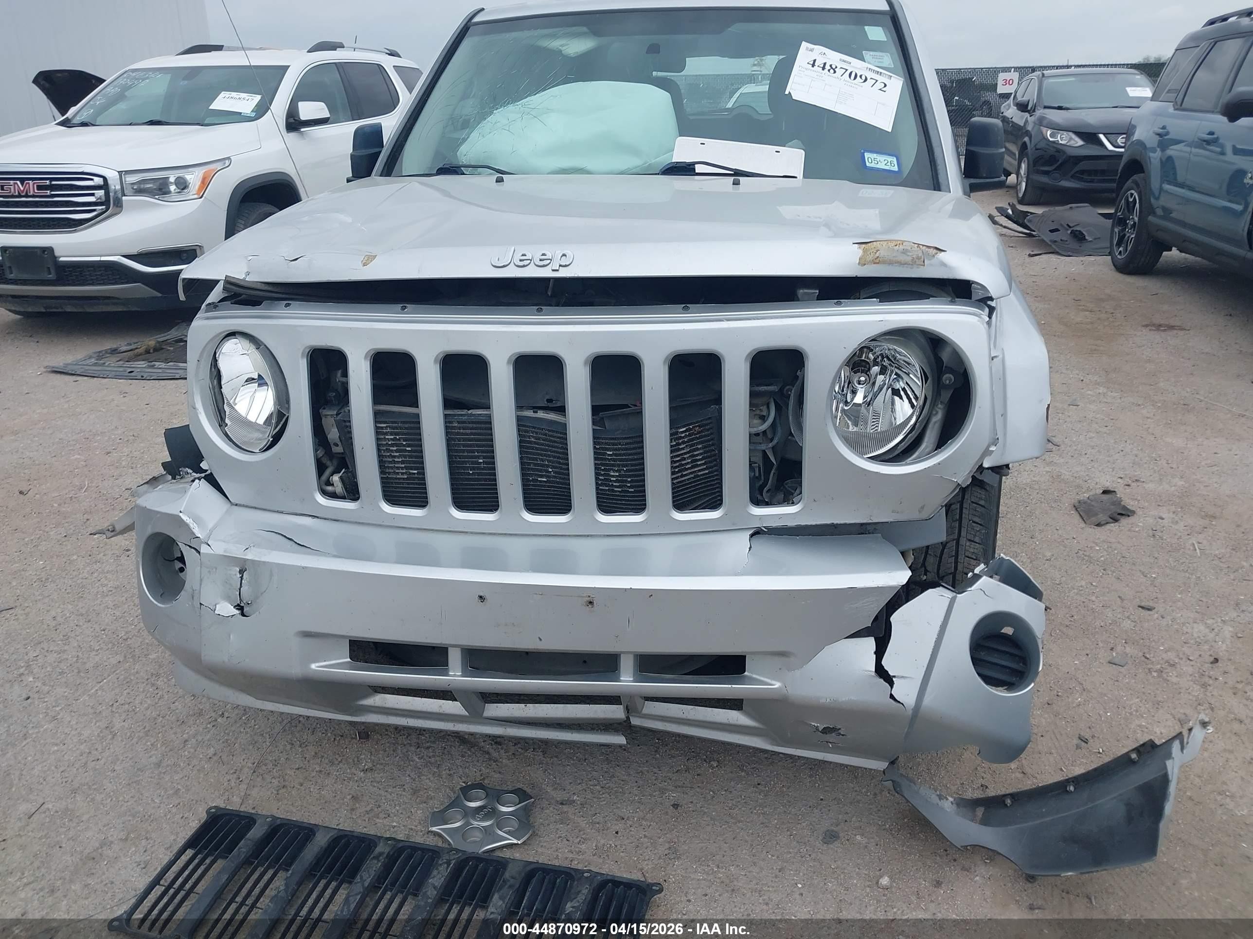 2010 Jeep Patriot Sport Silver vin: 1J4NF2GB4AD537689