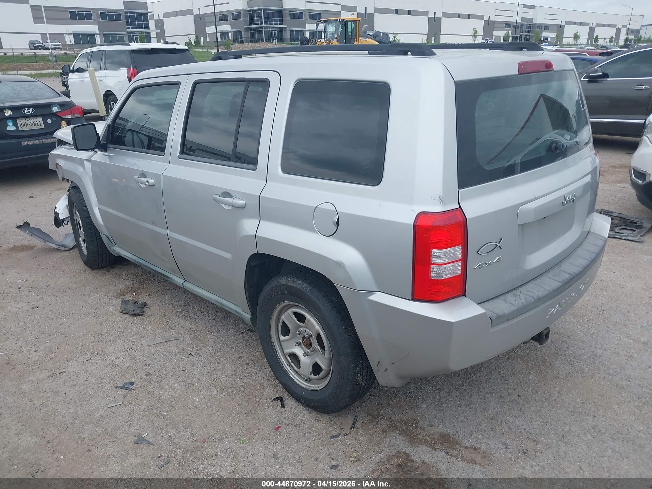 2010 Jeep Patriot Sport Silver vin: 1J4NF2GB4AD537689