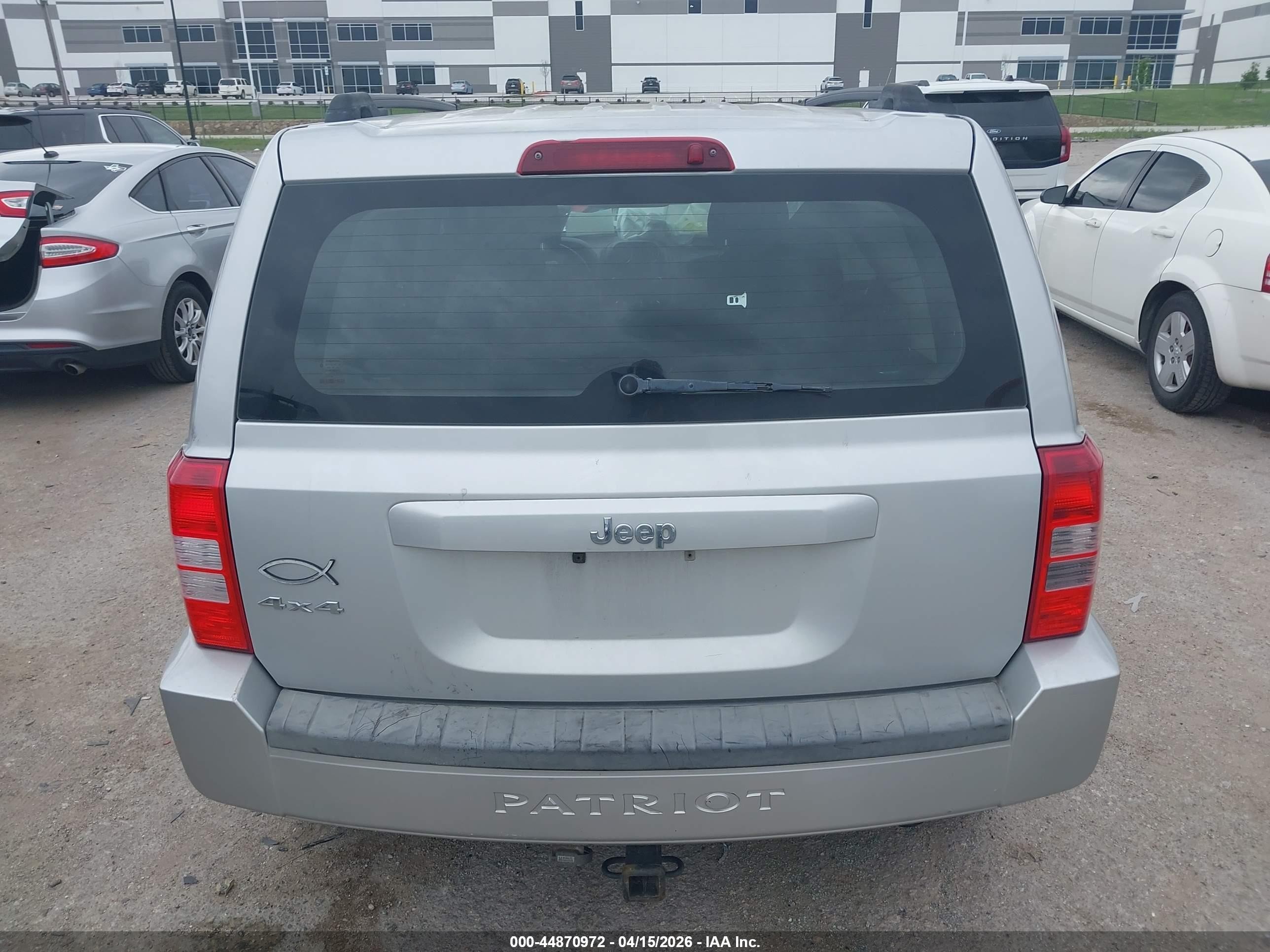 2010 Jeep Patriot Sport Silver vin: 1J4NF2GB4AD537689