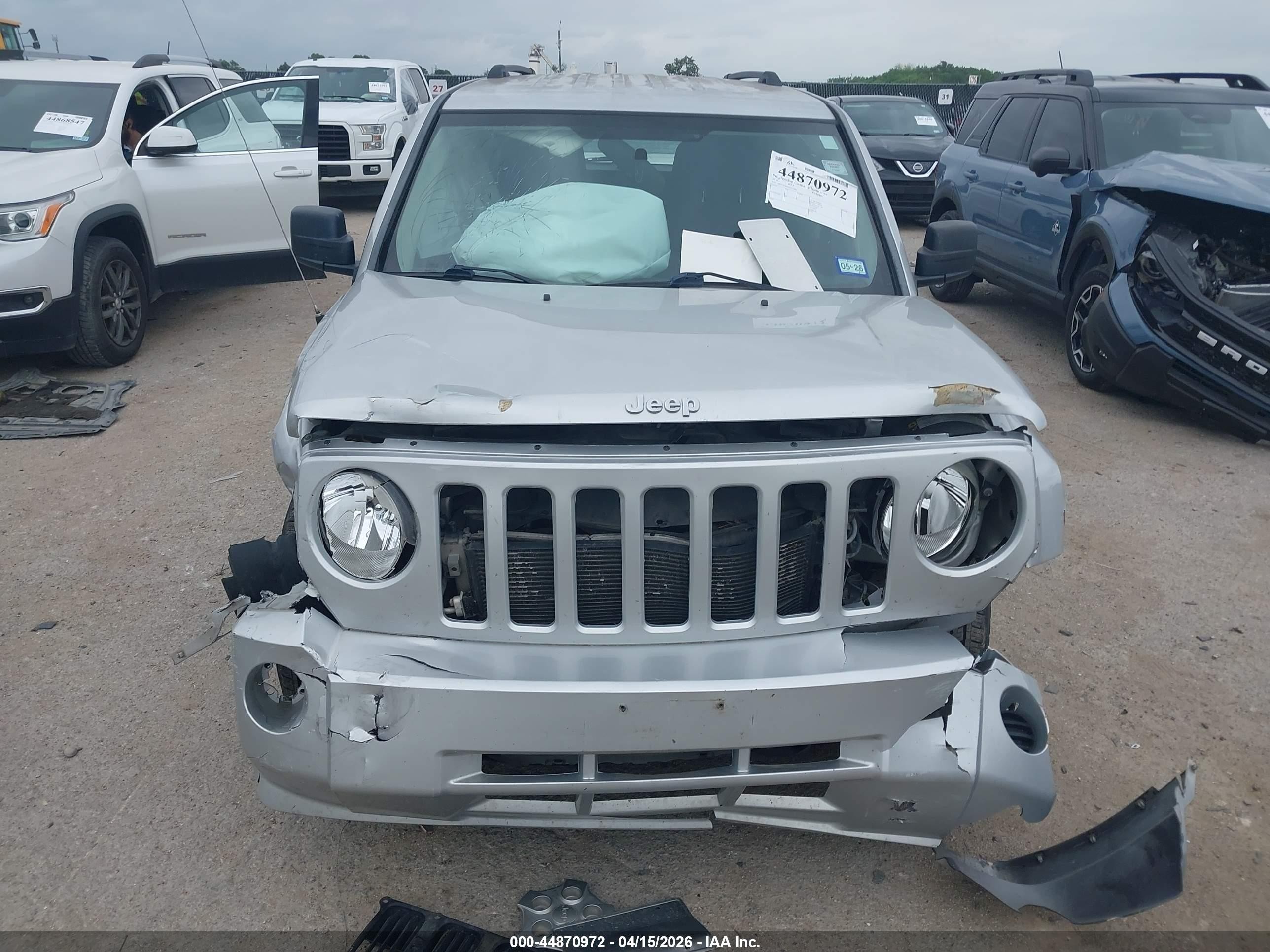 2010 Jeep Patriot Sport Silver vin: 1J4NF2GB4AD537689