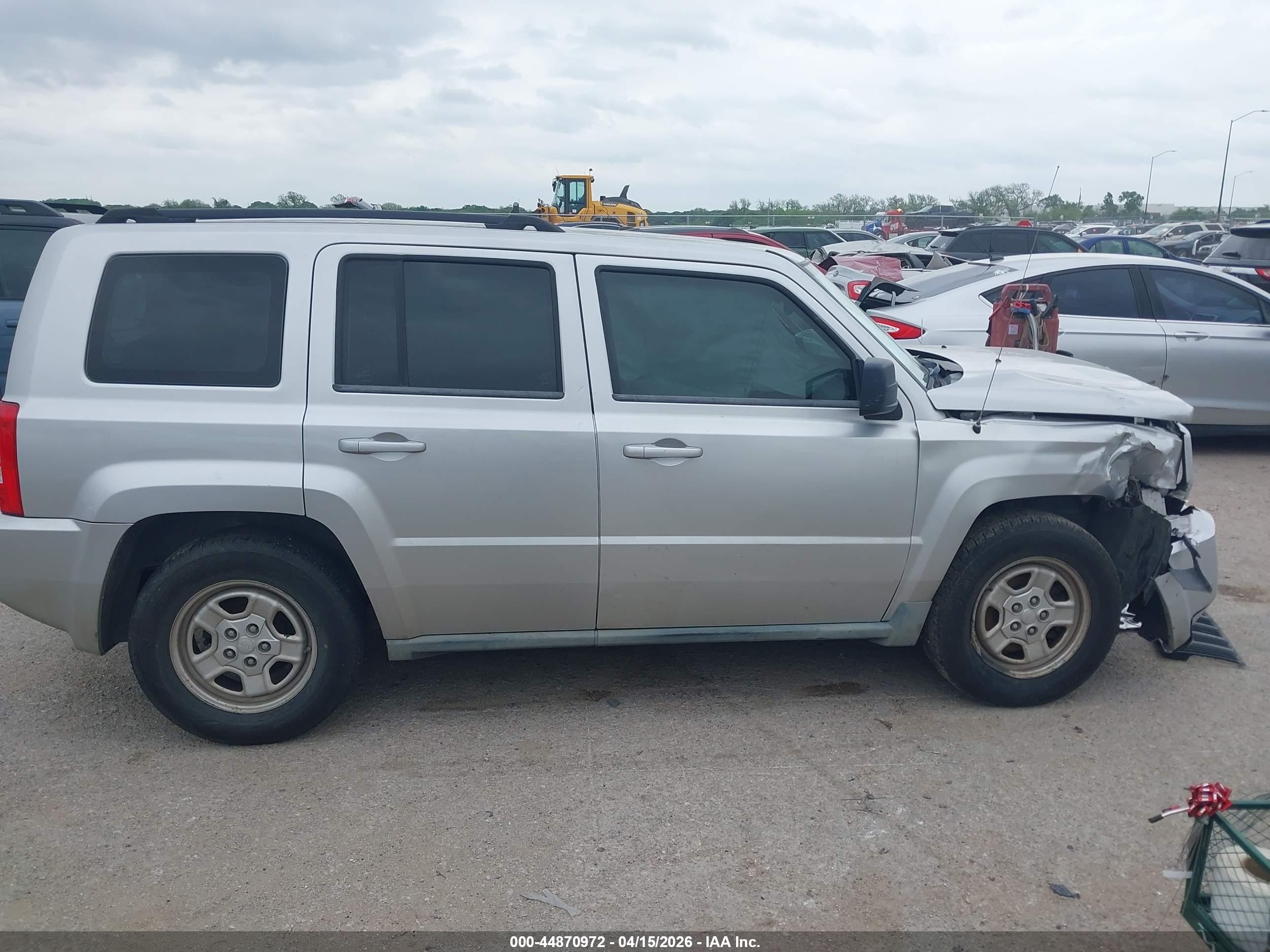 2010 Jeep Patriot Sport Silver vin: 1J4NF2GB4AD537689