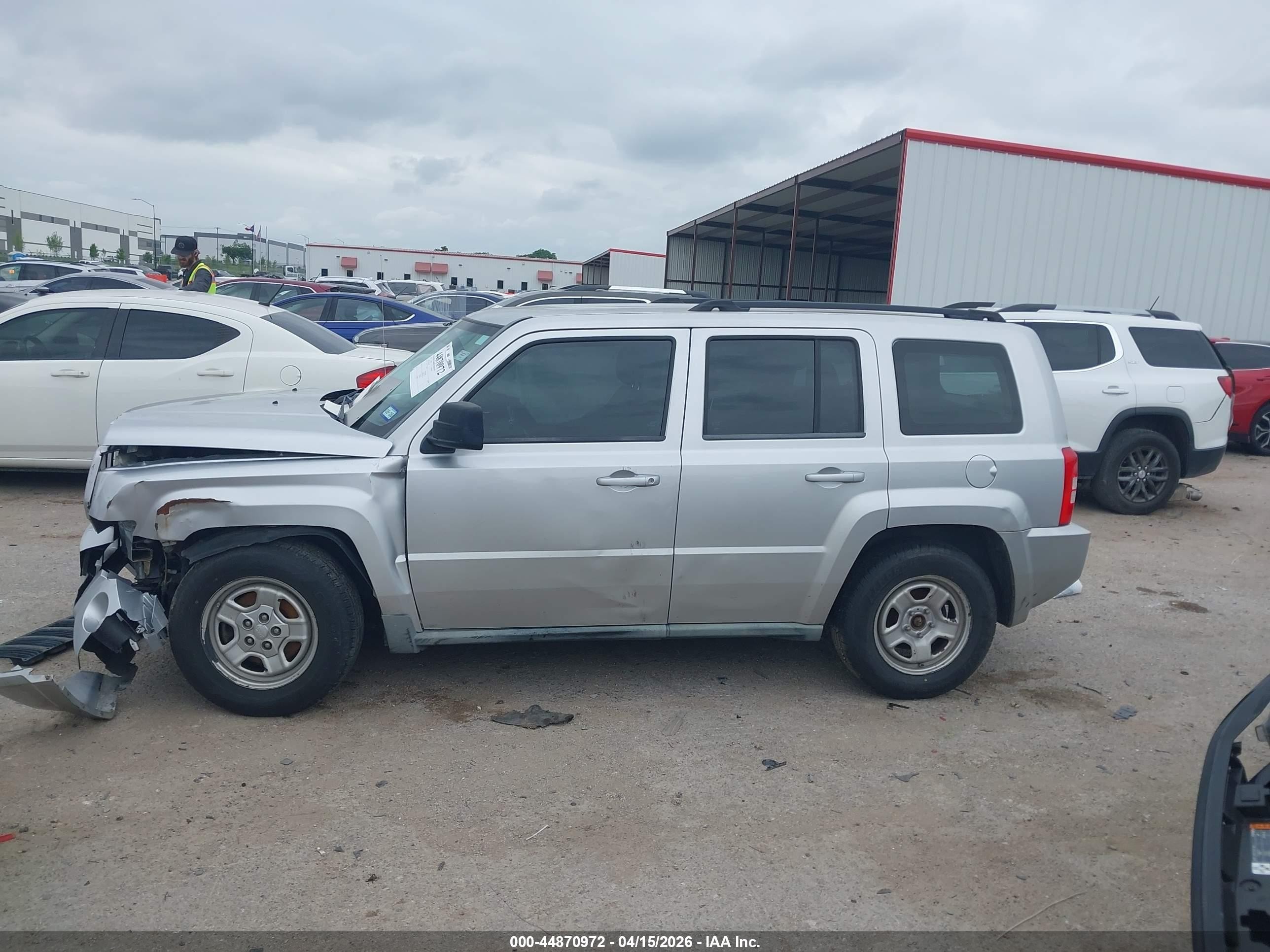 2010 Jeep Patriot Sport Silver vin: 1J4NF2GB4AD537689