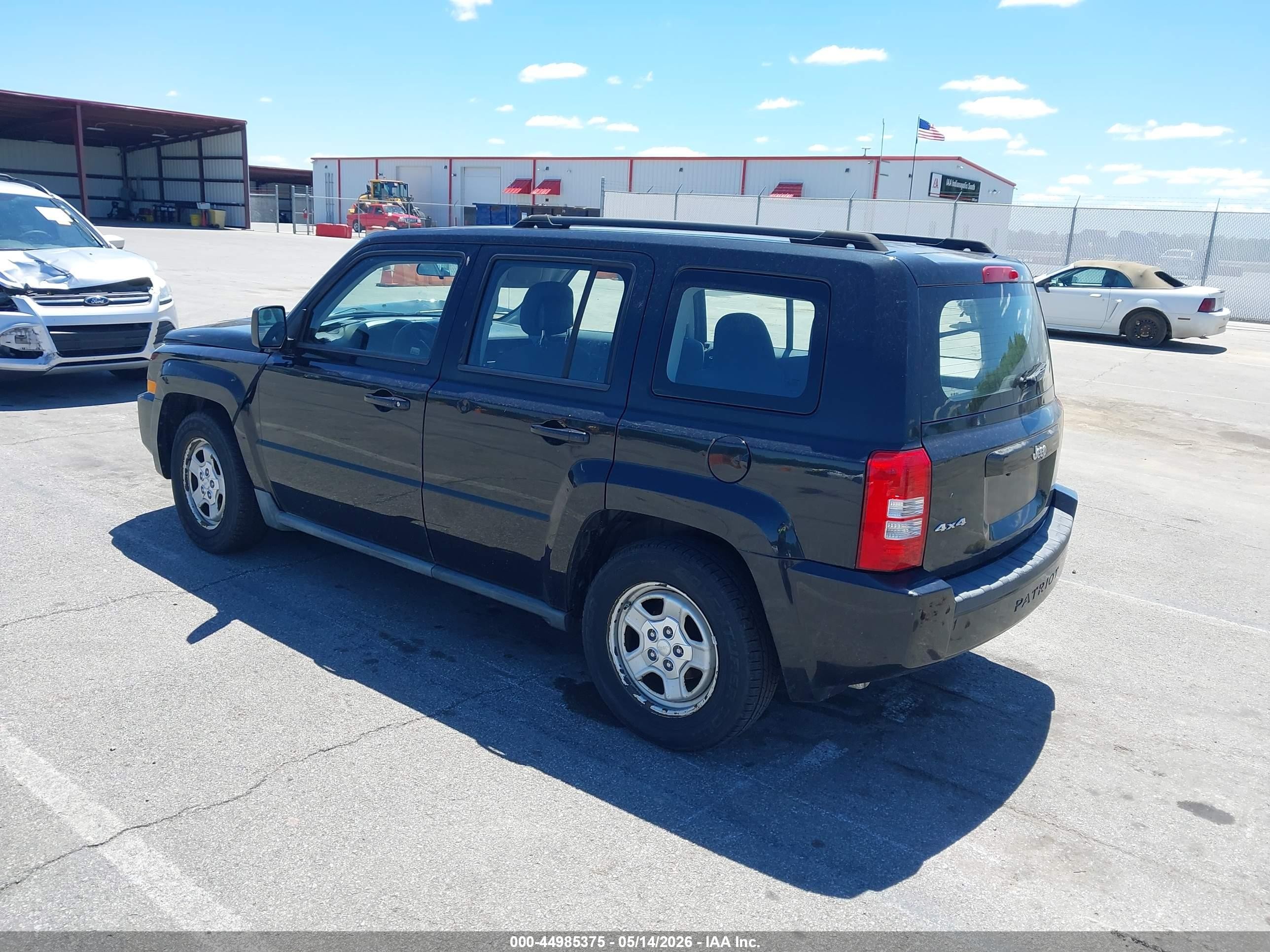 2010 Jeep Patriot Sport Black vin: 1J4NF2GB4AD548983