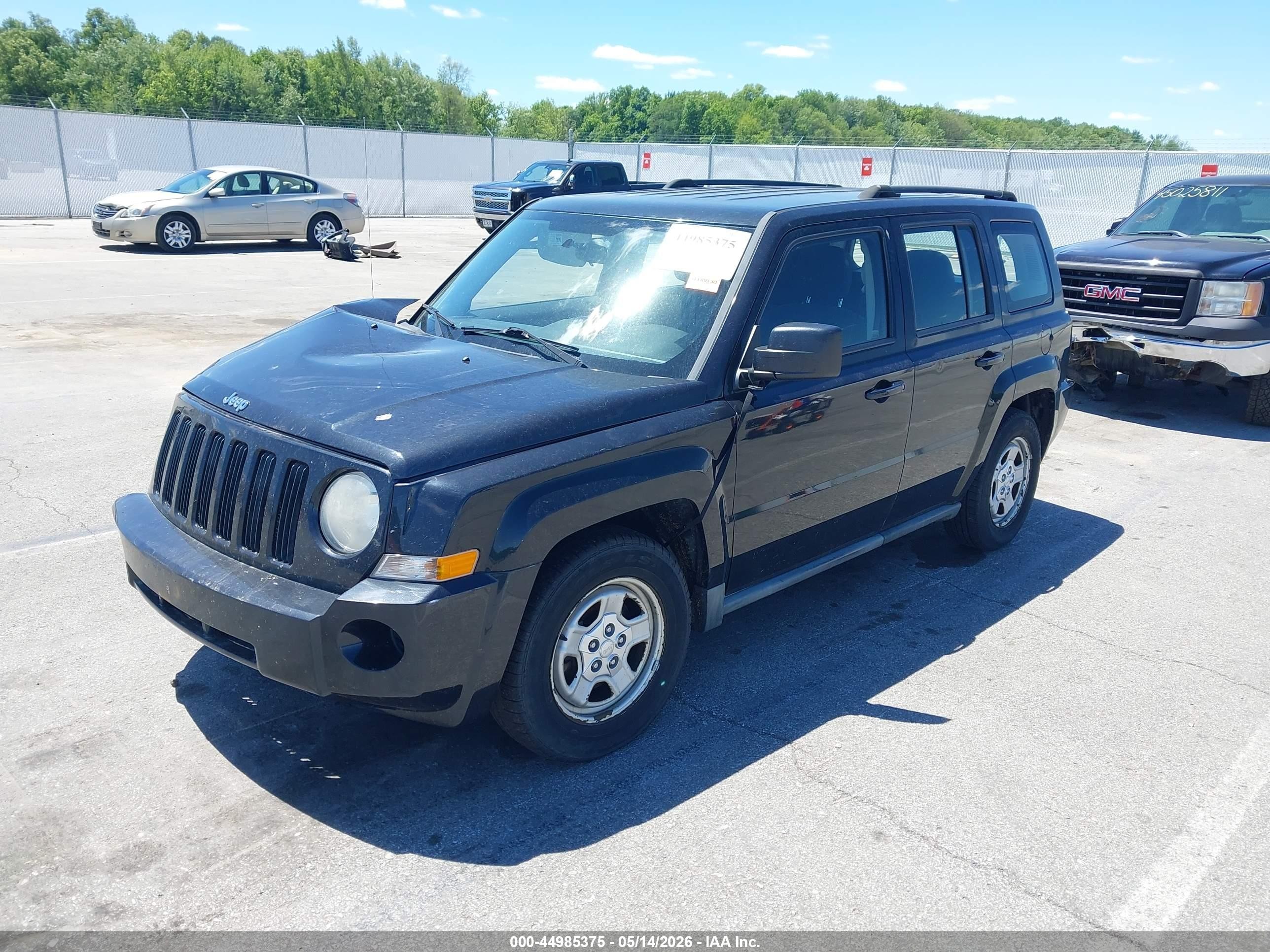 2010 Jeep Patriot Sport Black vin: 1J4NF2GB4AD548983