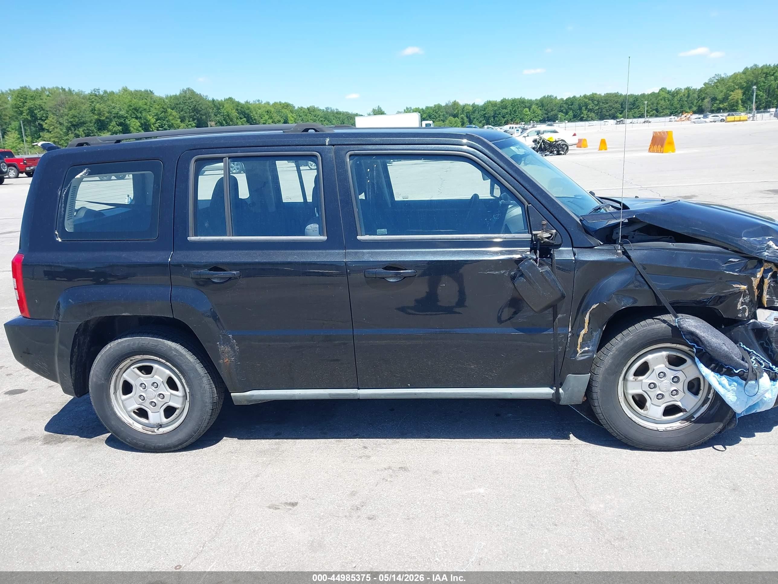 2010 Jeep Patriot Sport Black vin: 1J4NF2GB4AD548983