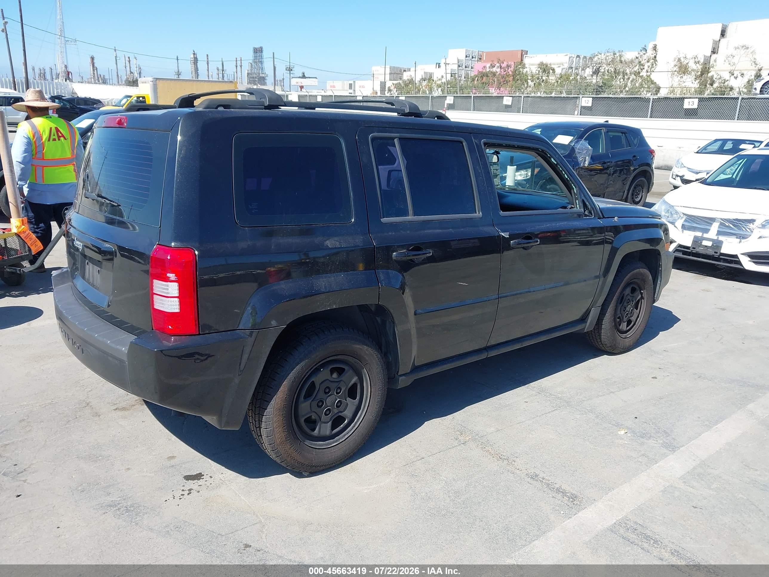 2010 Jeep Patriot Sport Black vin: 1J4NF2GB5AD649563