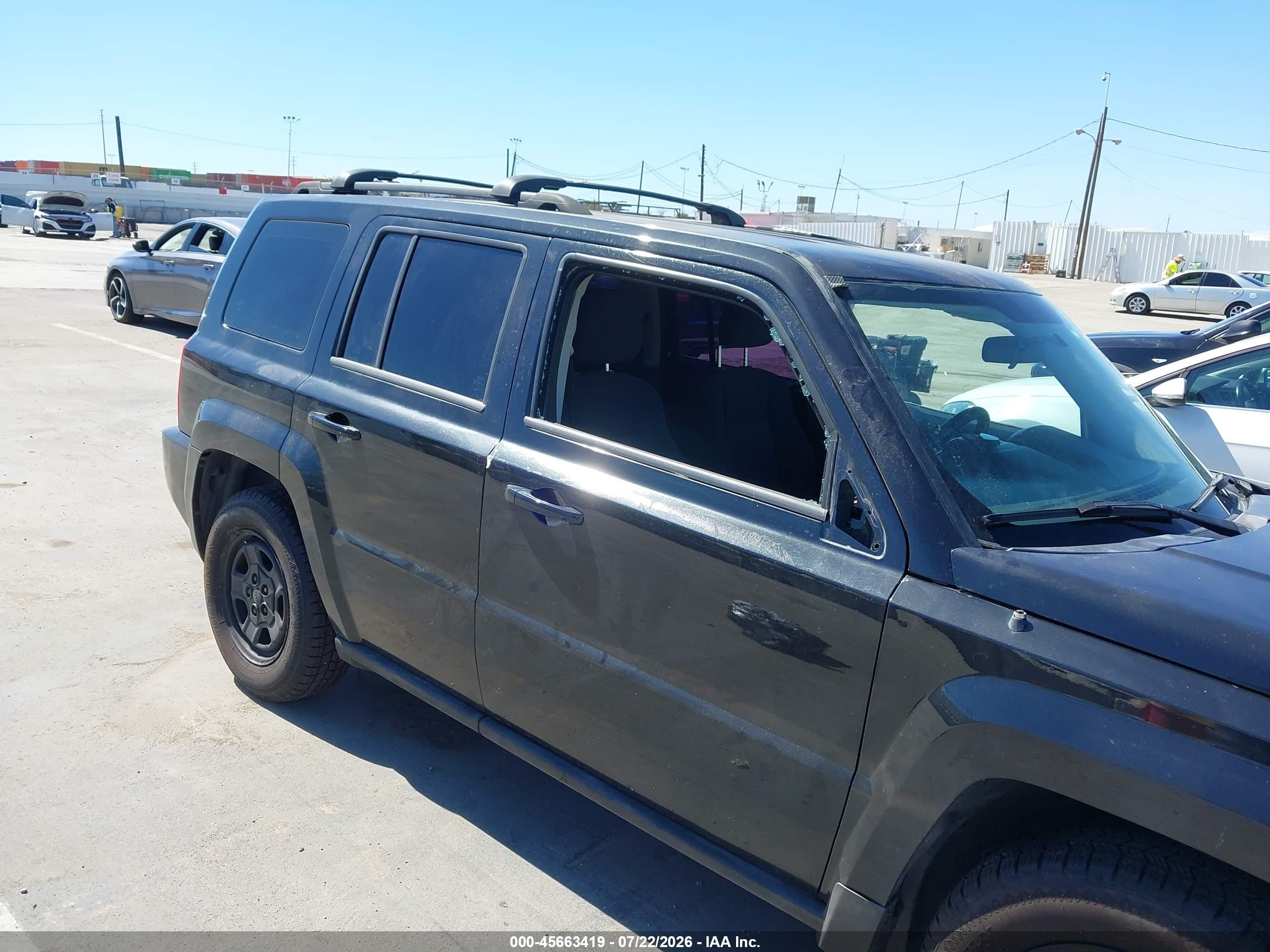 2010 Jeep Patriot Sport Black vin: 1J4NF2GB5AD649563