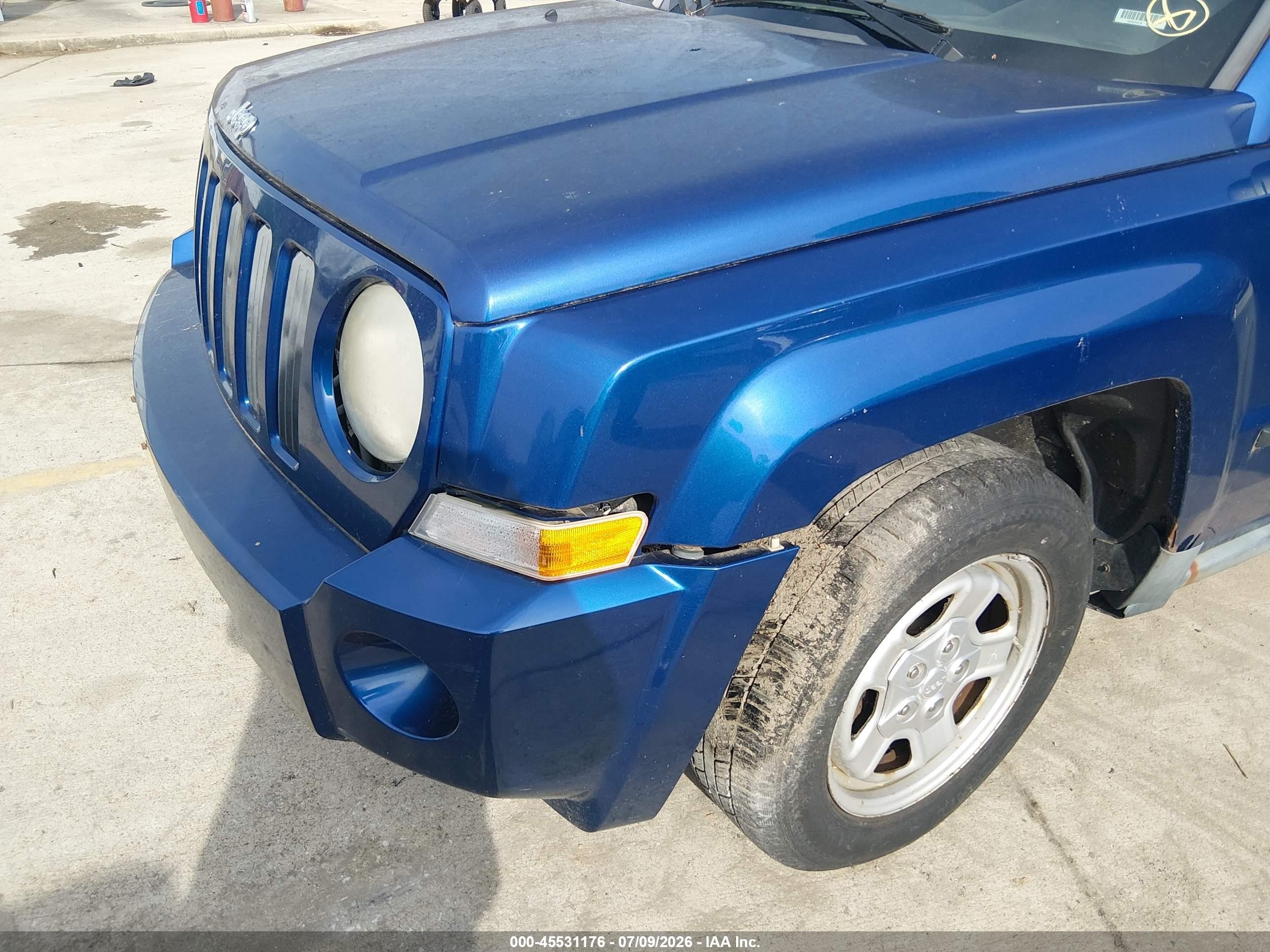 2010 Jeep Patriot Sport Синий vin: 1J4NF2GB8AD507059