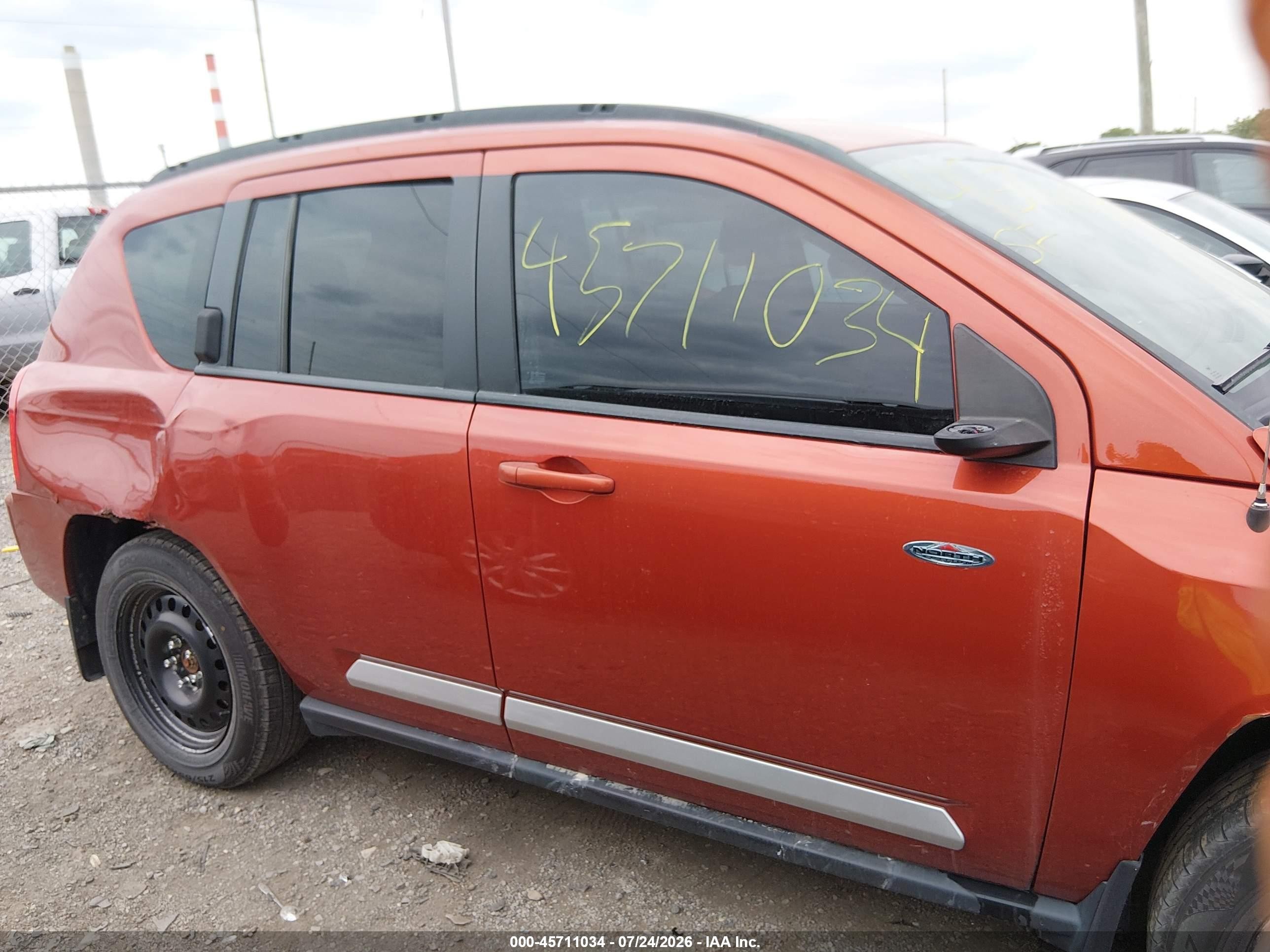 2010 Jeep Compass Sport/north Orange vin: 1J4NF4FB0AD597742
