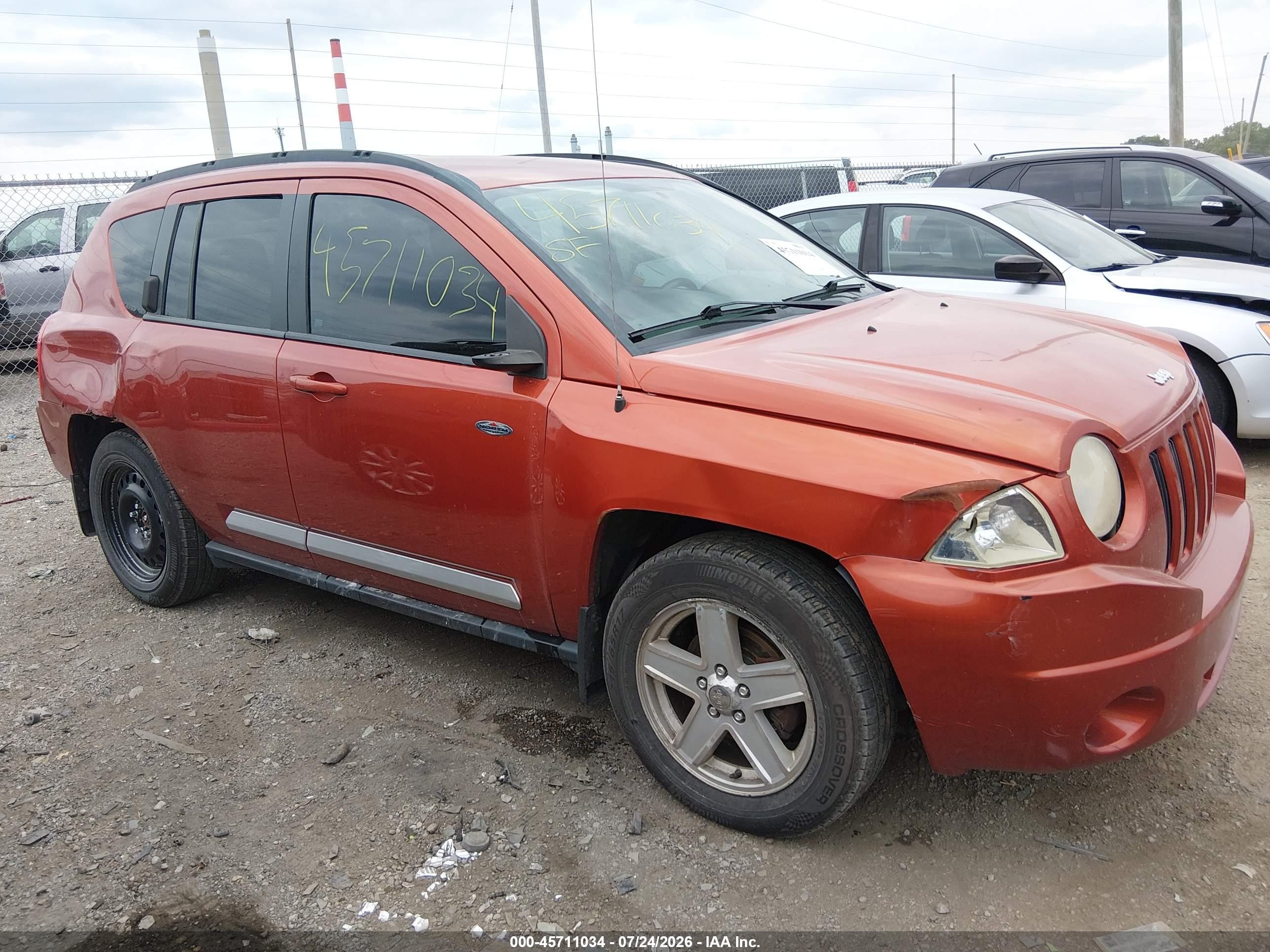 2010 Jeep Compass Sport/north Orange vin: 1J4NF4FB0AD597742