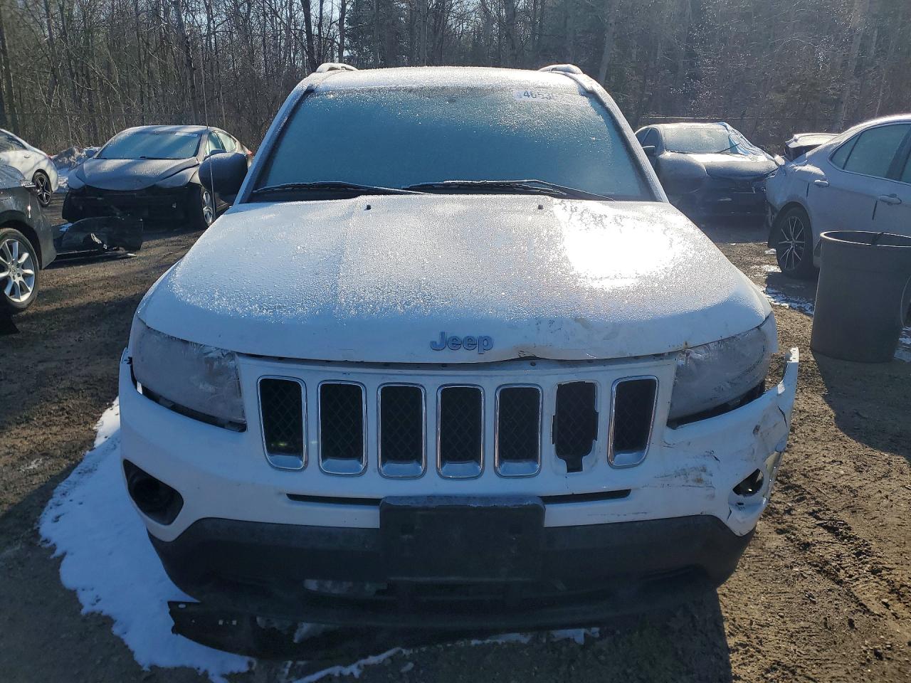 2011 Jeep Compass White vin: 1J4NF4FB0BD136543