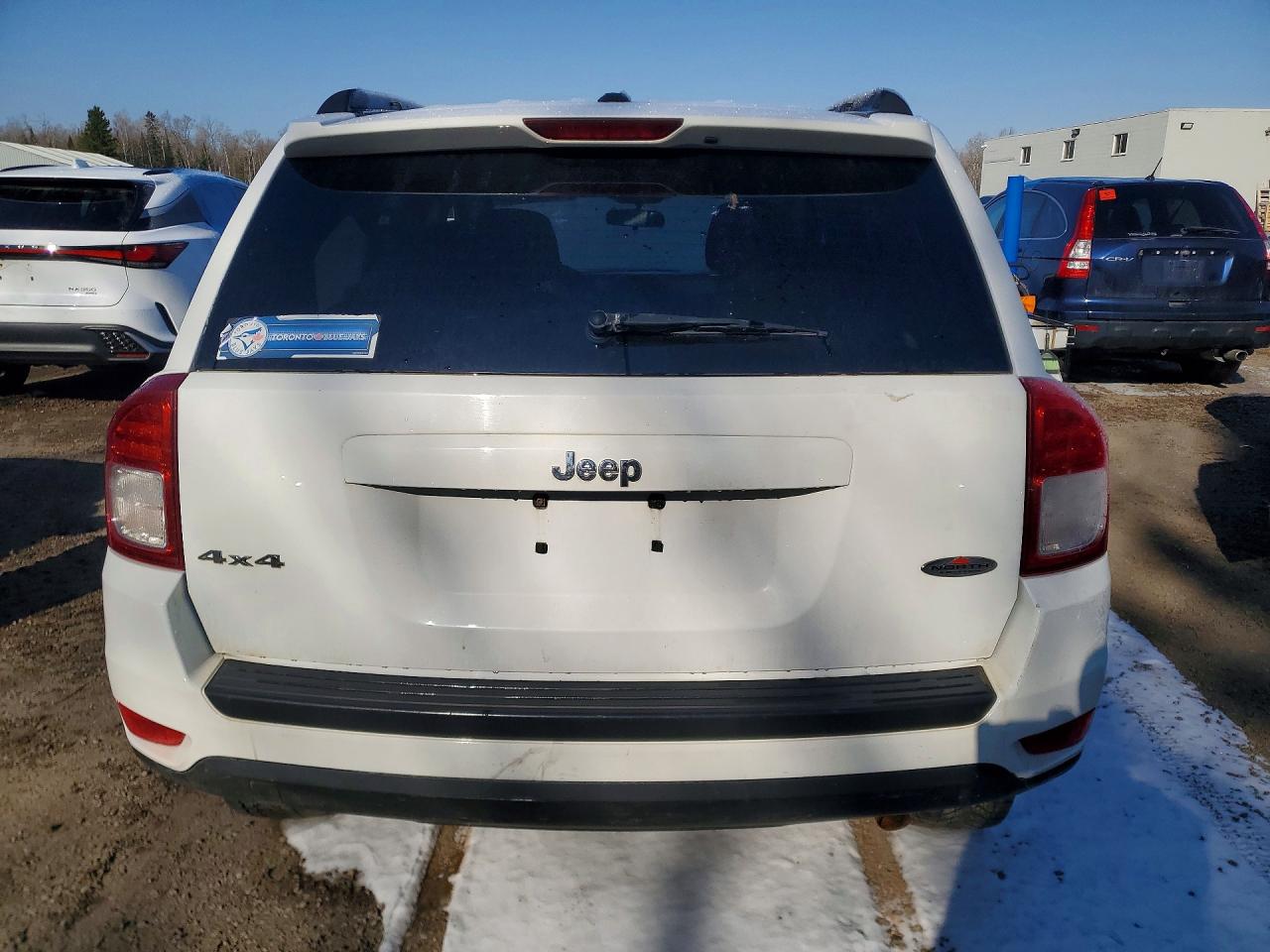2011 Jeep Compass White vin: 1J4NF4FB0BD136543