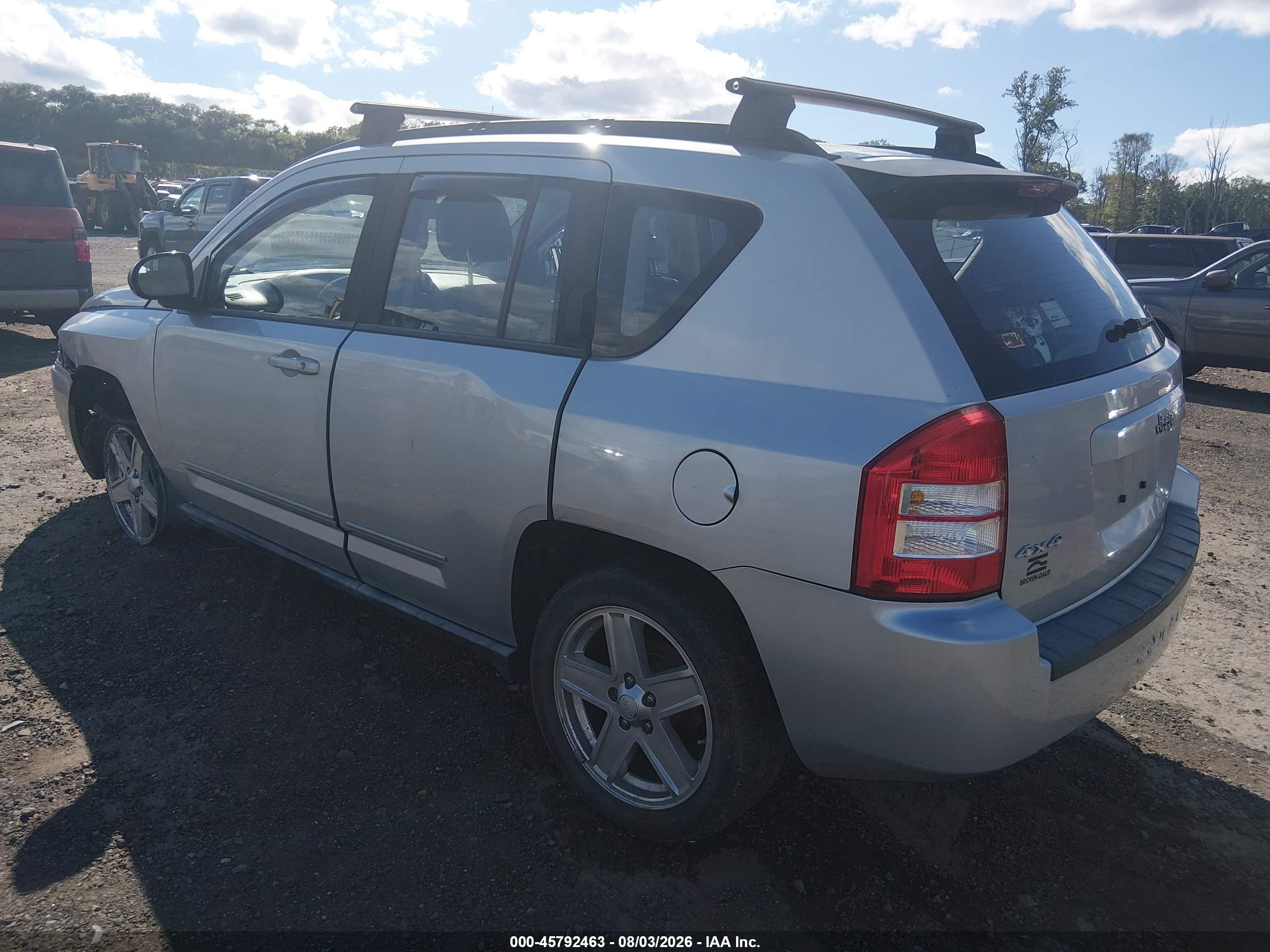 2010 Jeep Compass Sport Silver vin: 1J4NF4FB8AD591512