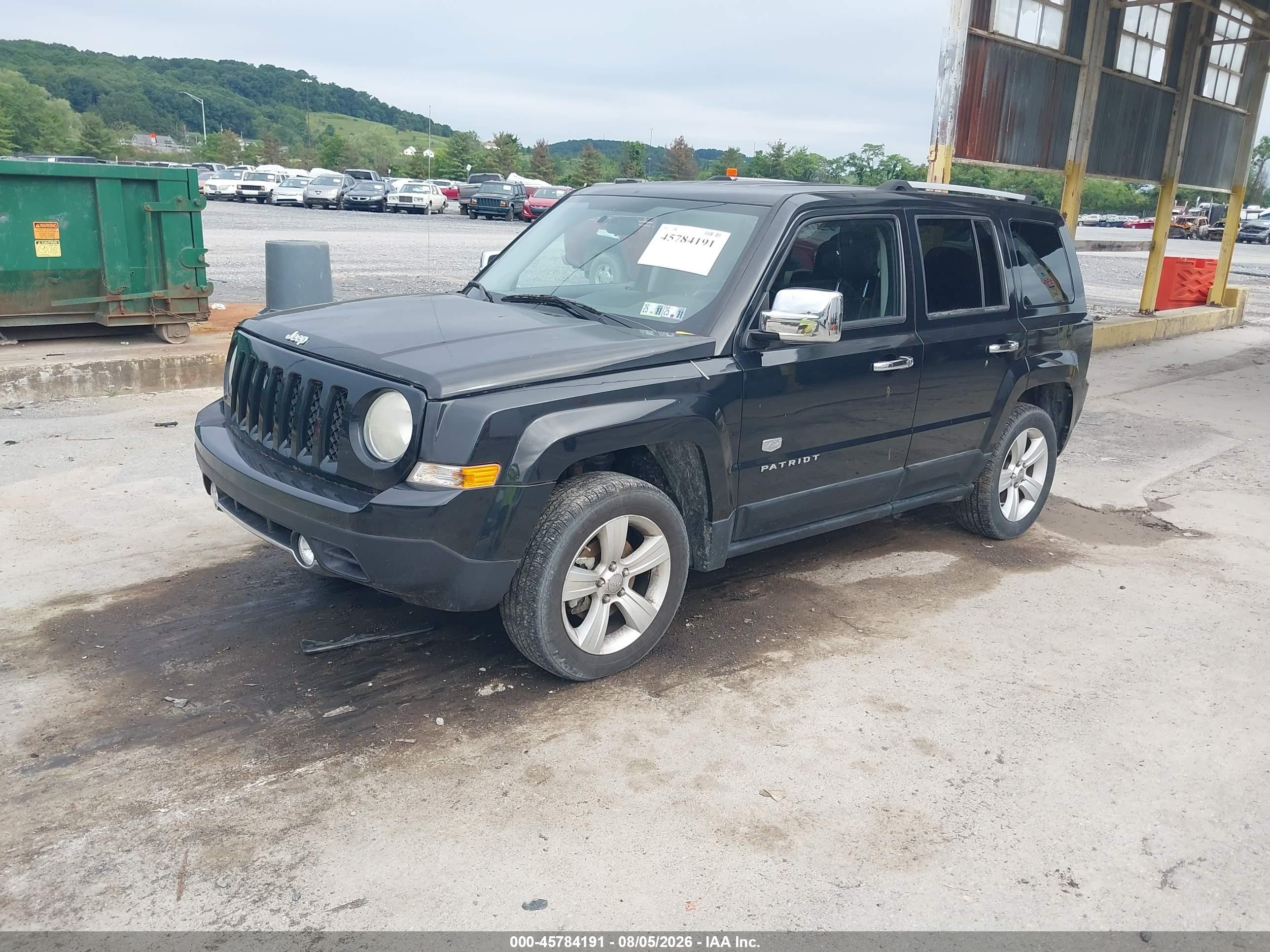 2011 Jeep Patriot Latitude X Black vin: 1J4NF4GB2BD174855