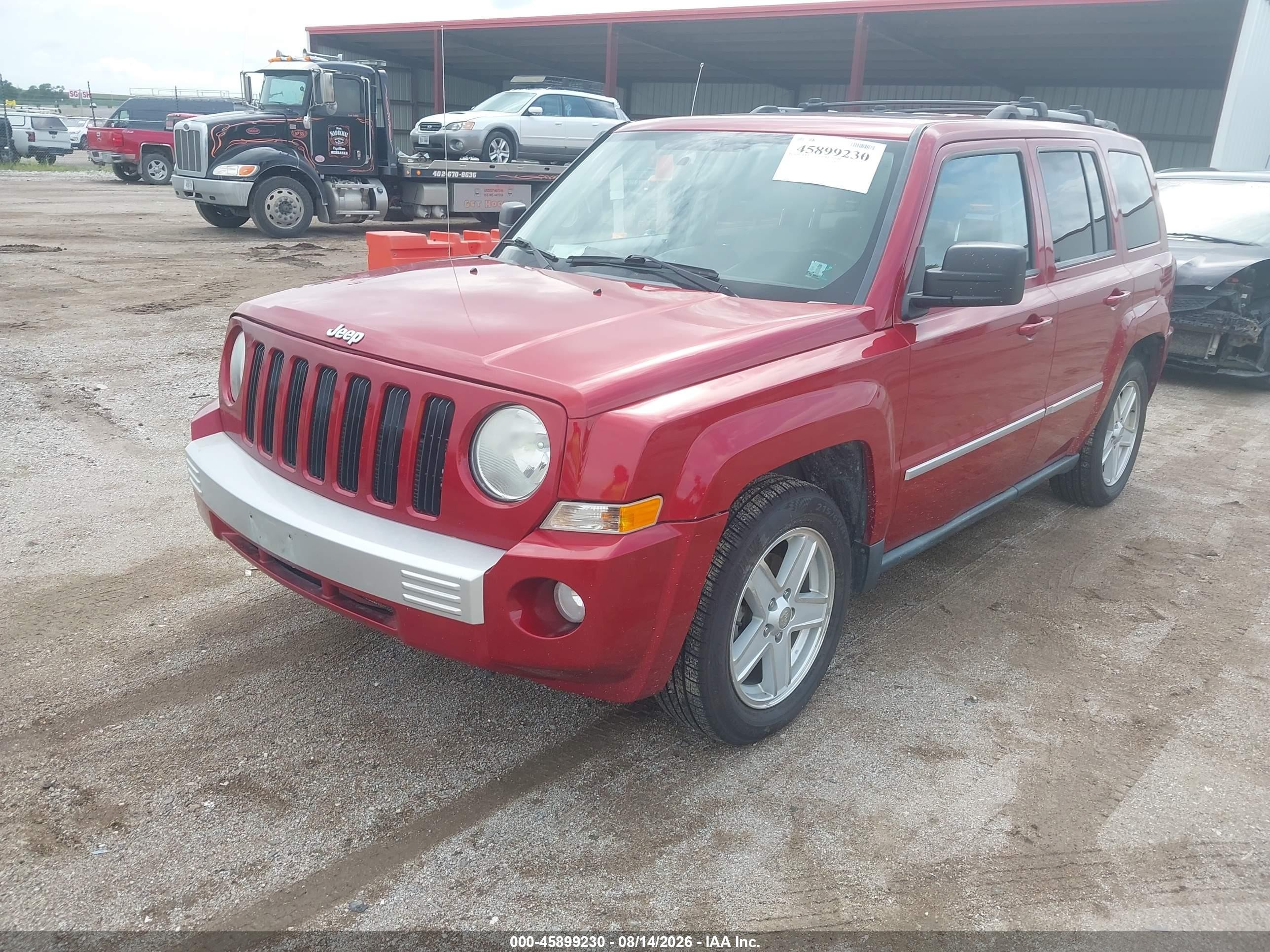 2010 Jeep Patriot Limited Red vin: 1J4NF4GB8AD500608