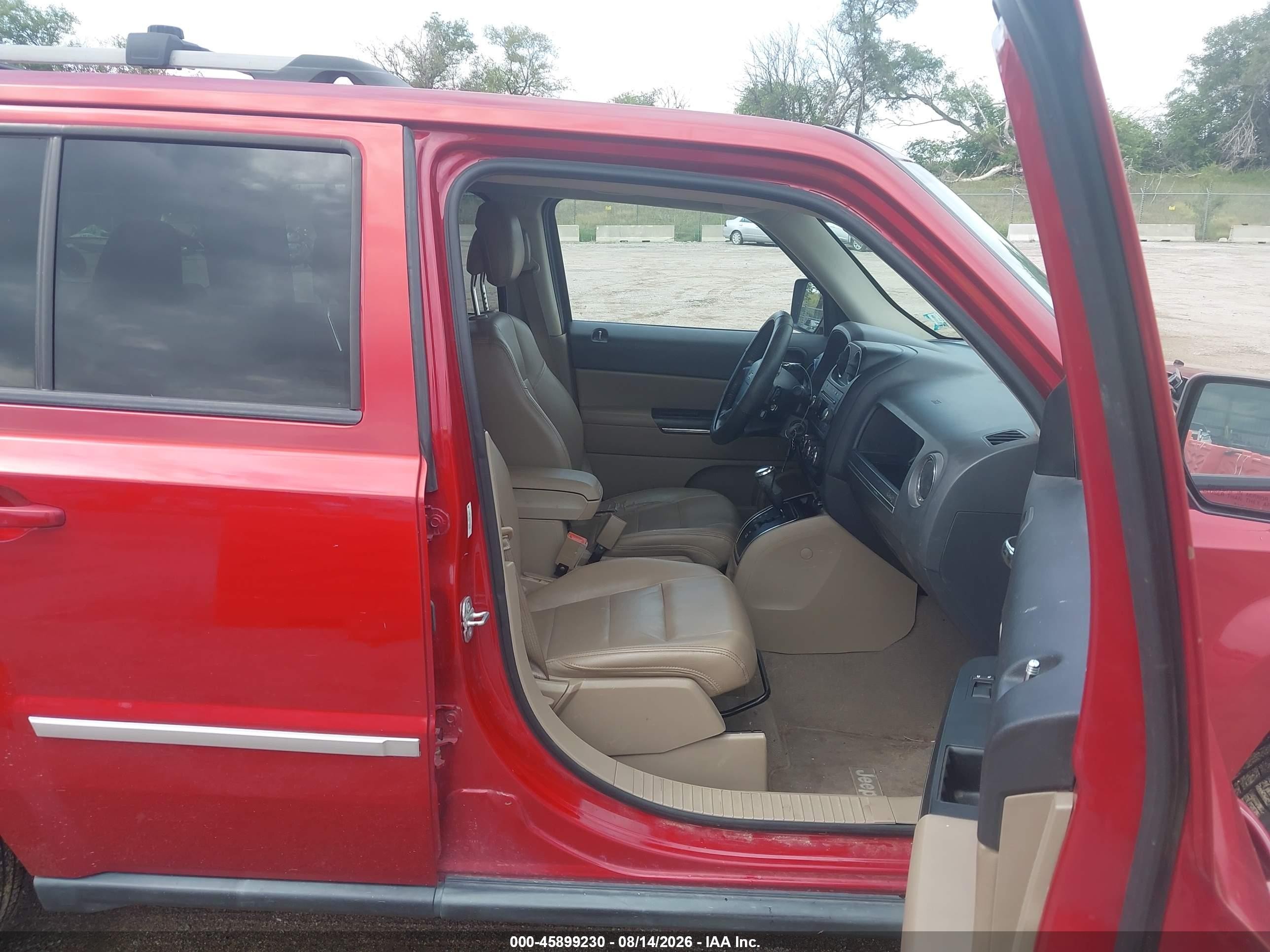 2010 Jeep Patriot Limited Red vin: 1J4NF4GB8AD500608