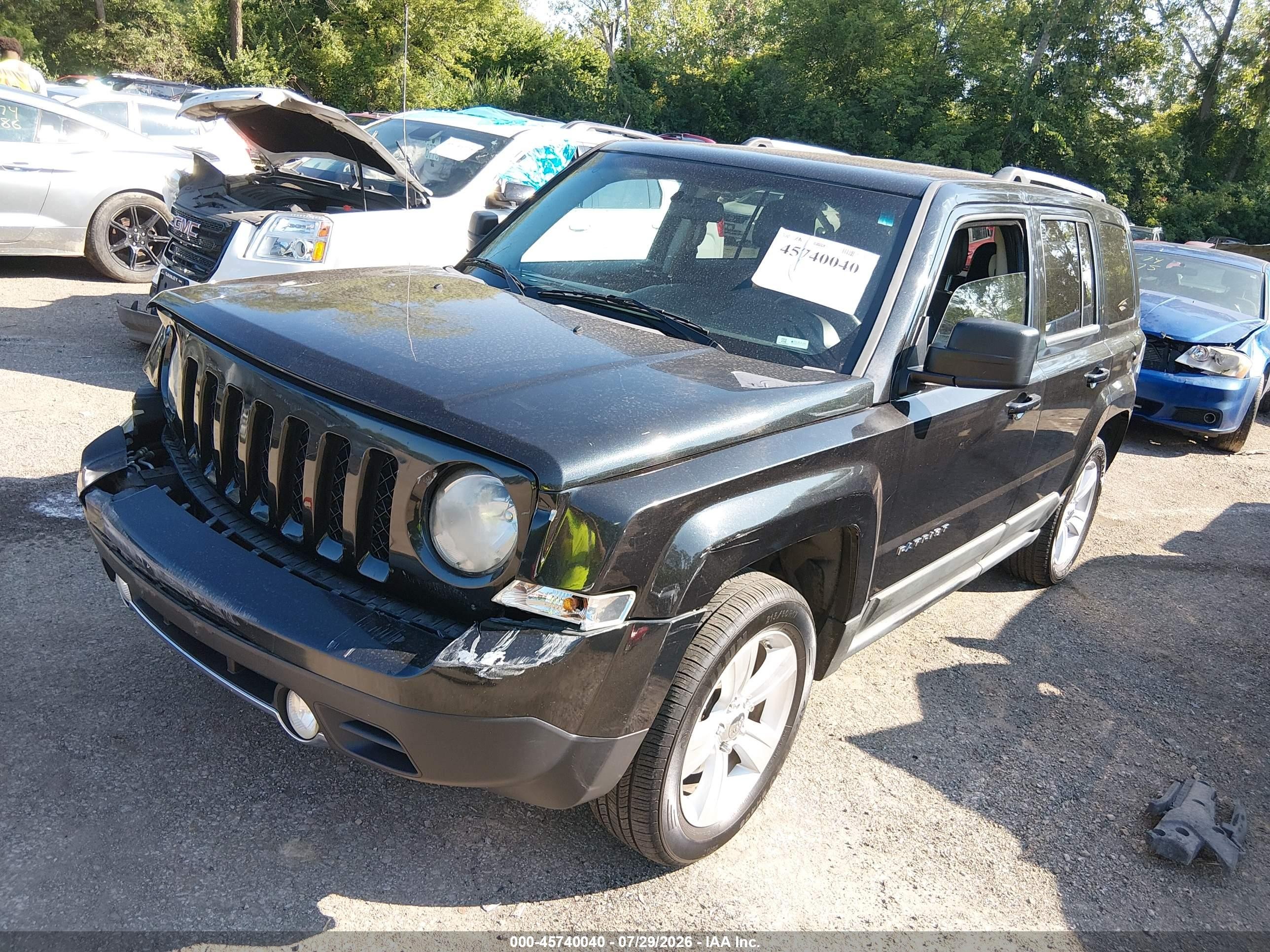 2011 Jeep Patriot Latitude X Black vin: 1J4NF4GB9BD194309