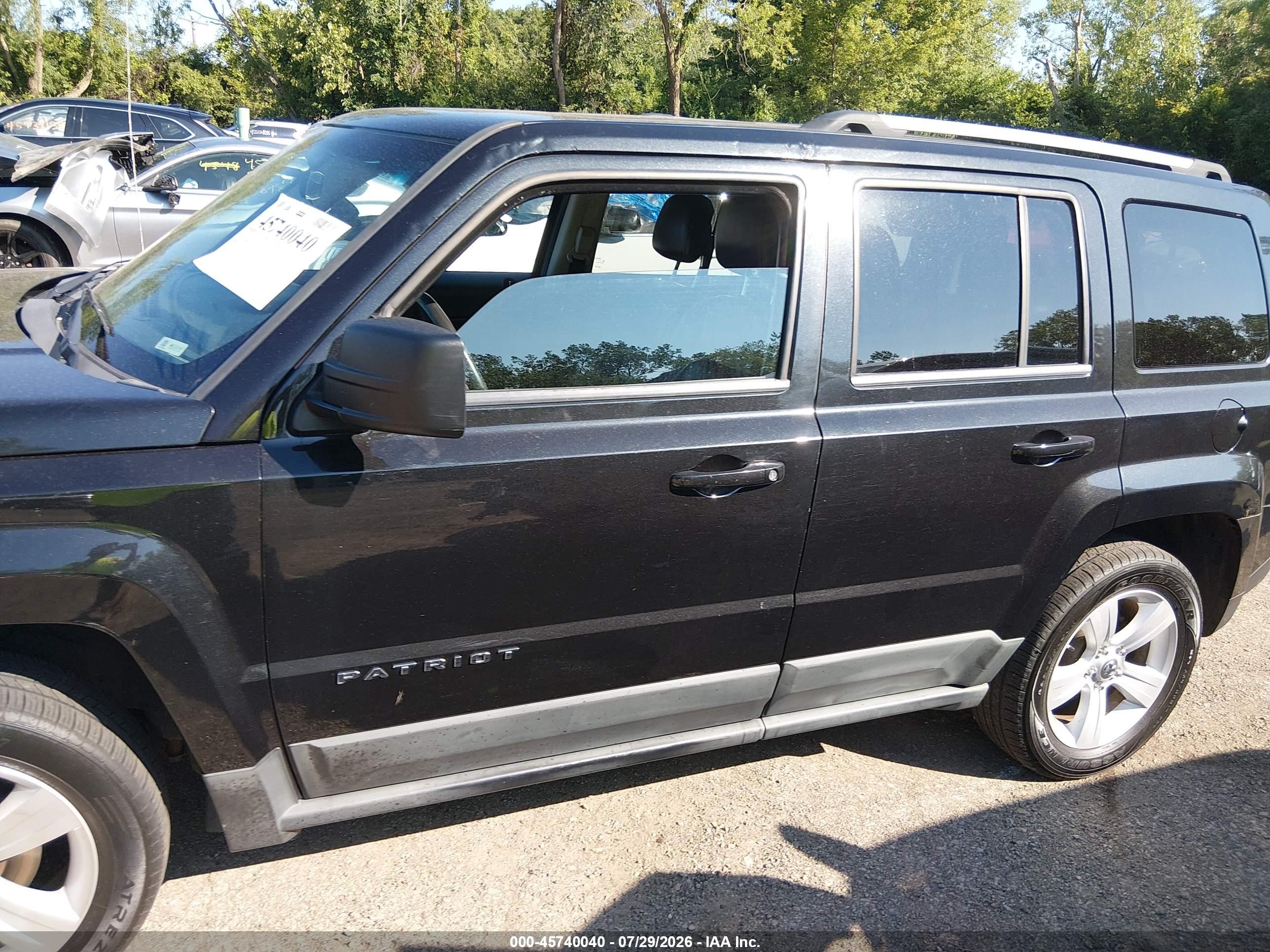 2011 Jeep Patriot Latitude X Black vin: 1J4NF4GB9BD194309