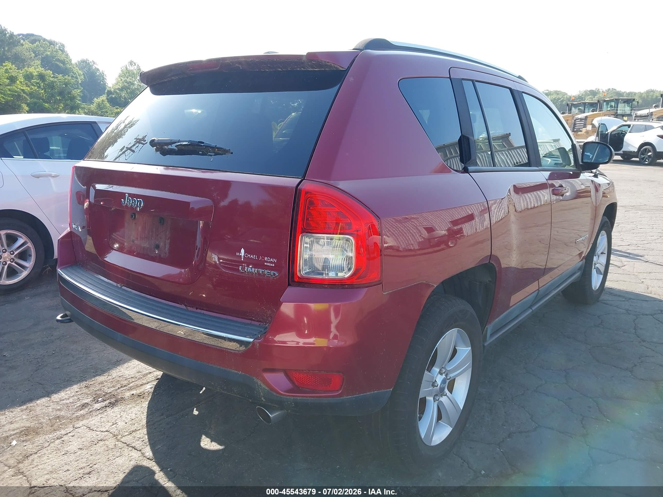2011 Jeep Compass Limited Red vin: 1J4NF5FB0BD163652