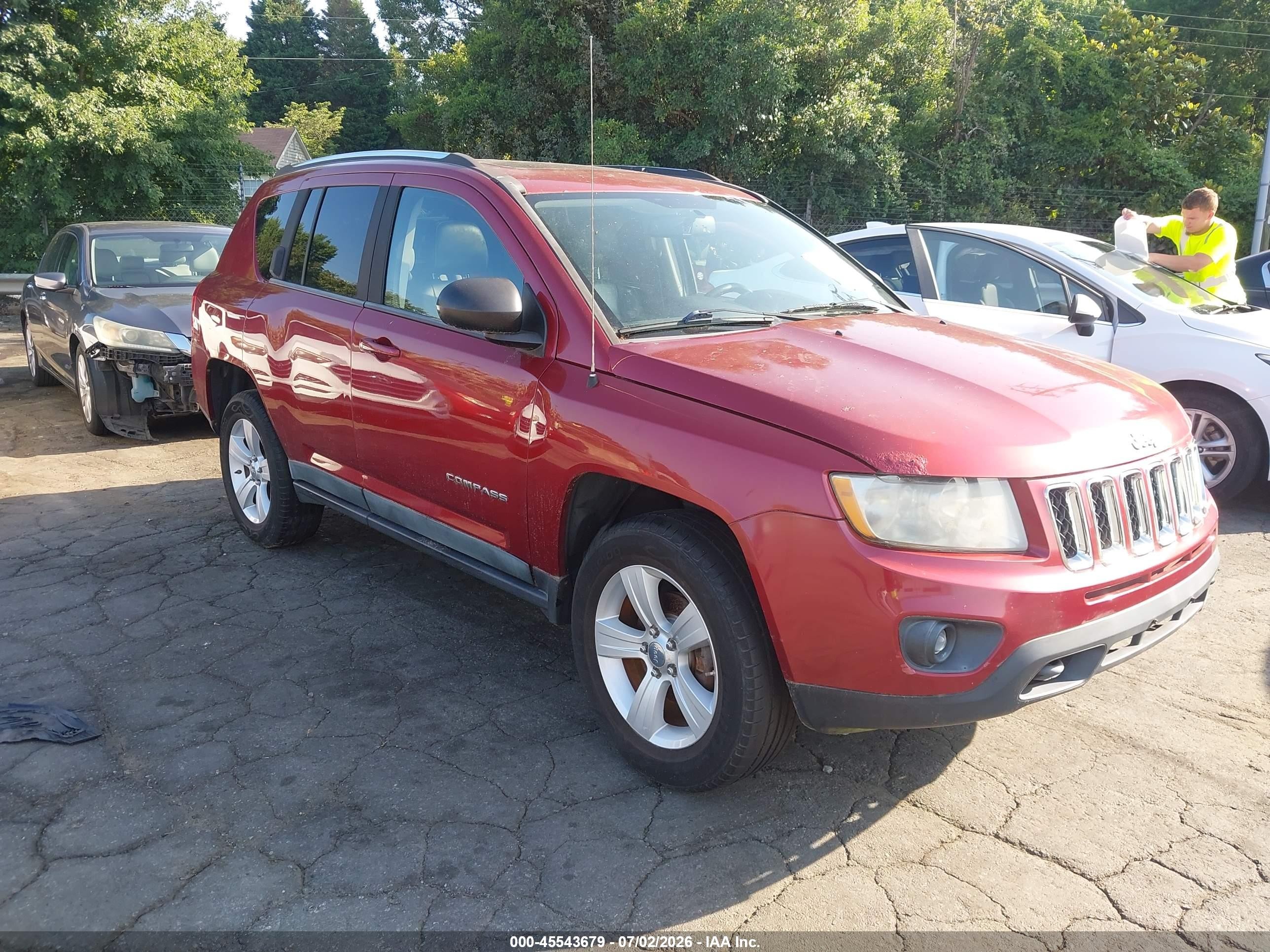 2011 Jeep Compass Limited Red vin: 1J4NF5FB0BD163652