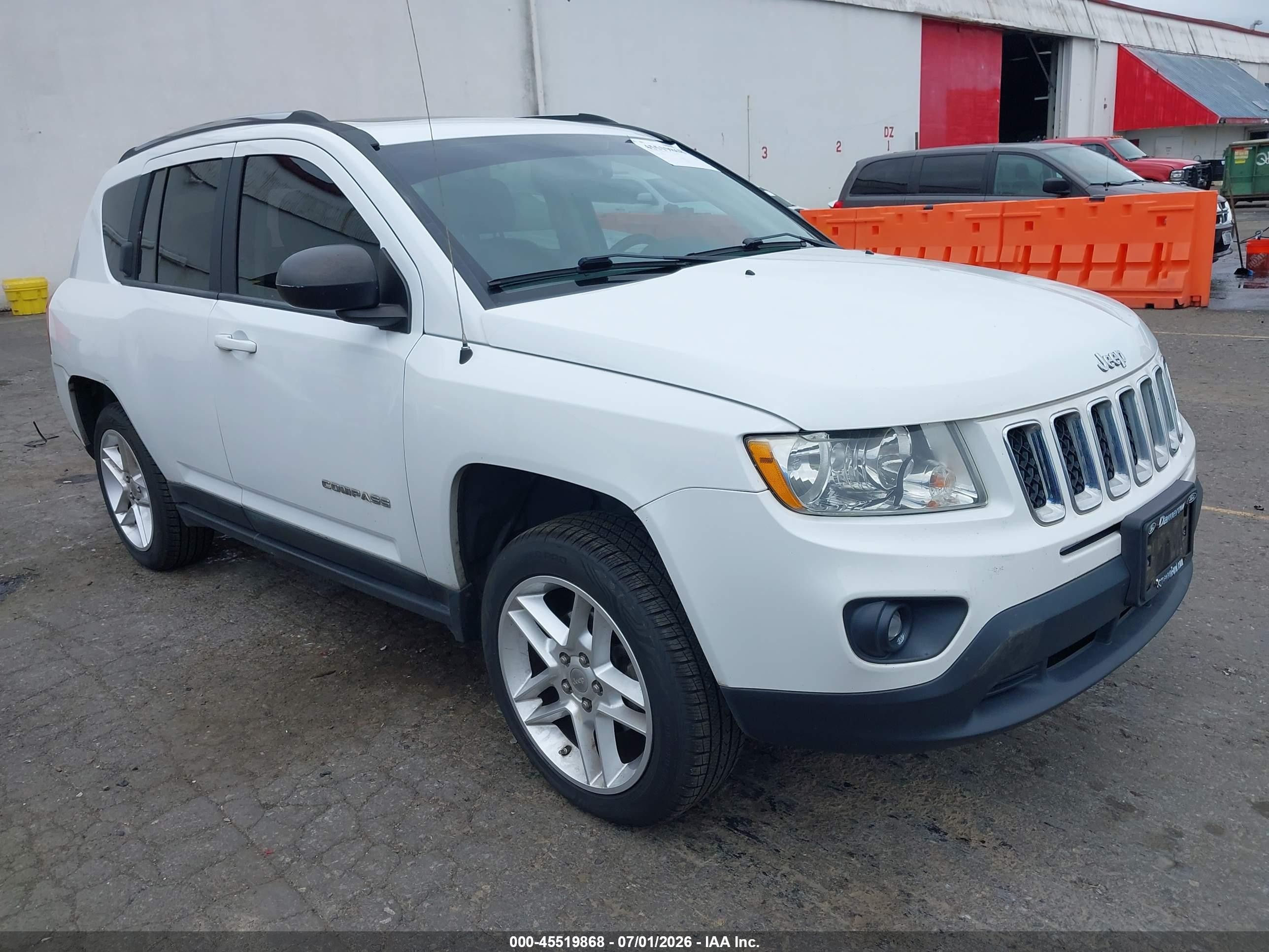 2011 Jeep Compass Limited White vin: 1J4NF5FB8BD176536