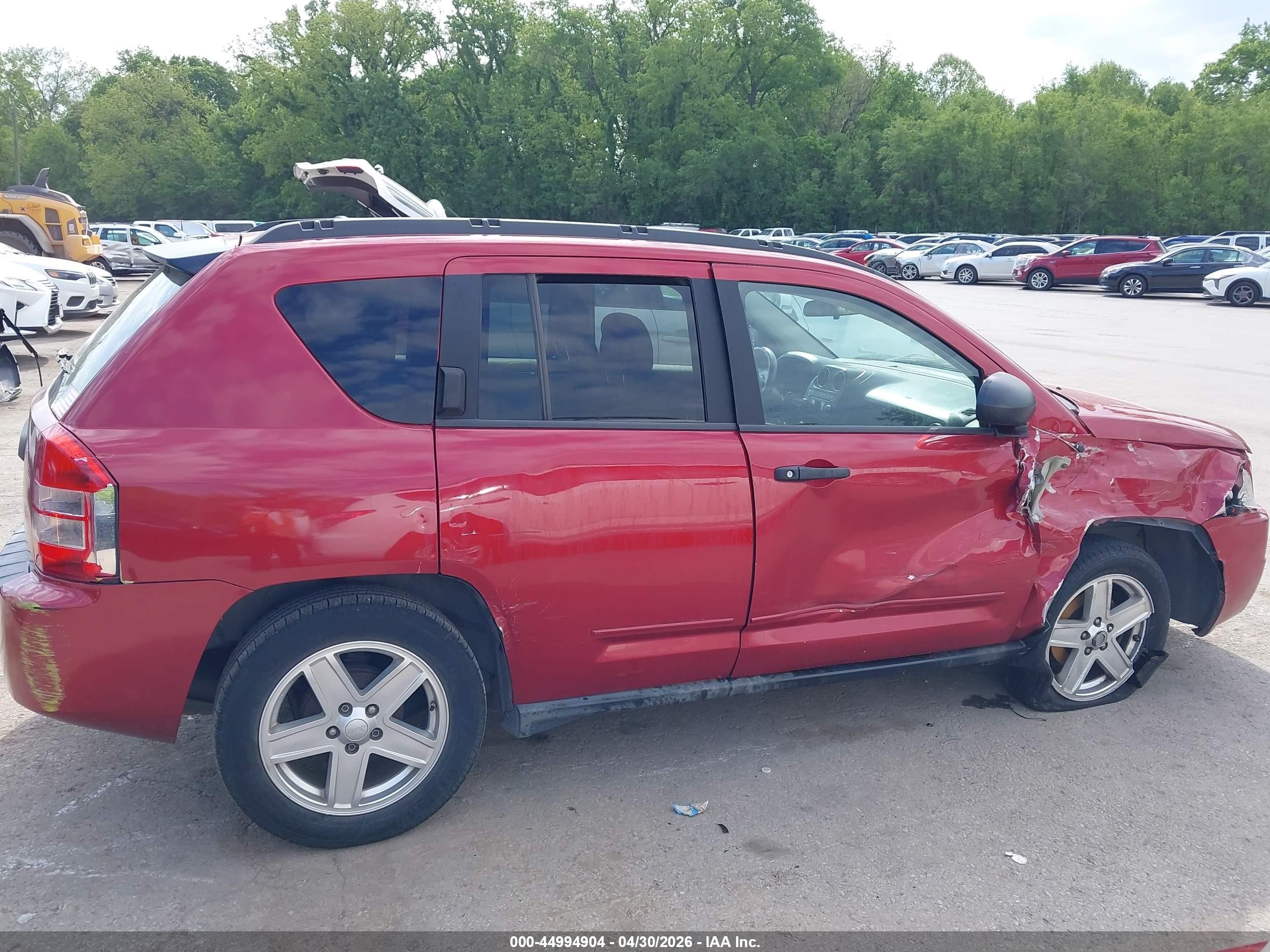 2010 Jeep Compass Sport Red vin: 1J4NT1FA3AD660461