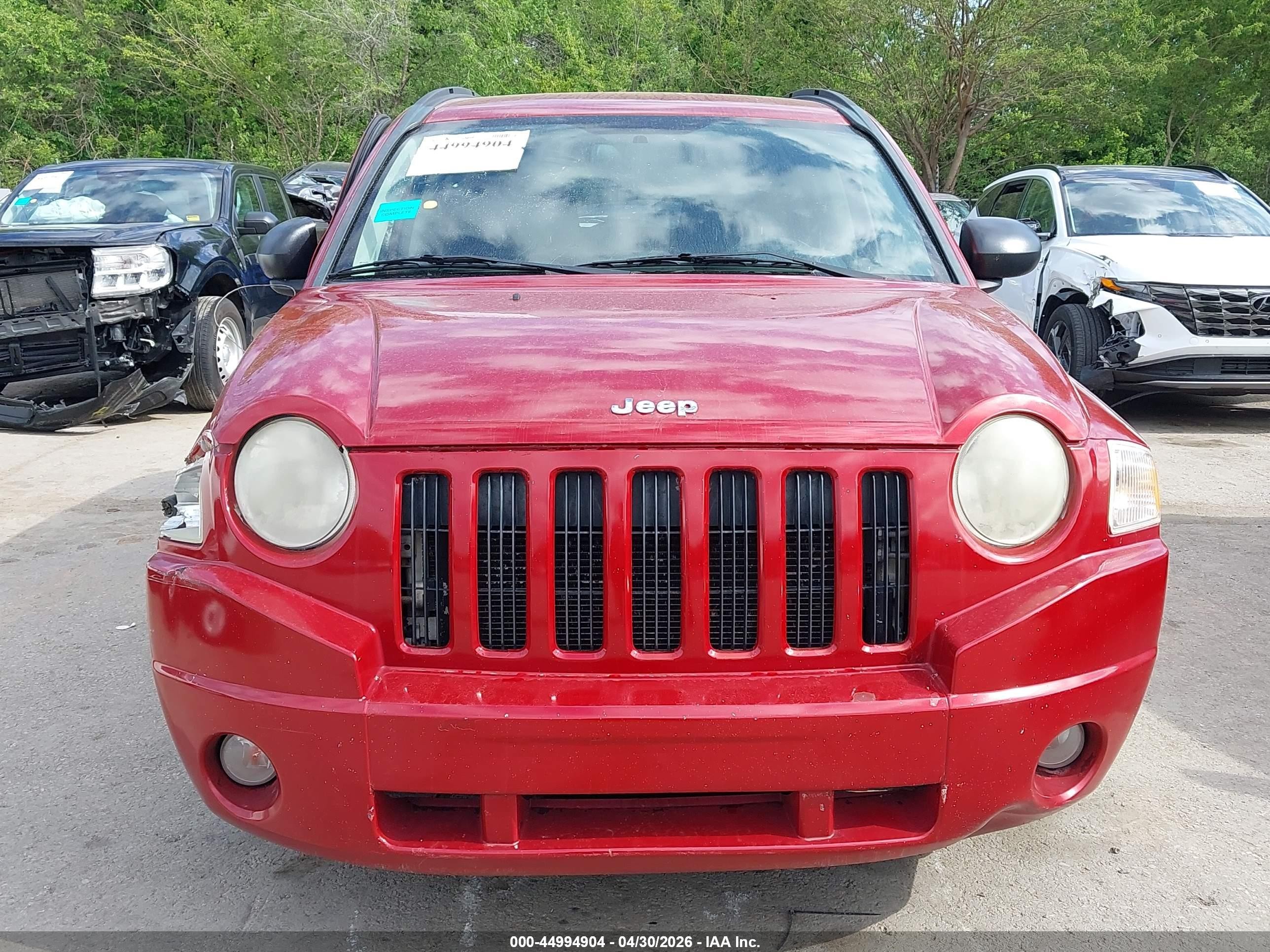 2010 Jeep Compass Sport Red vin: 1J4NT1FA3AD660461