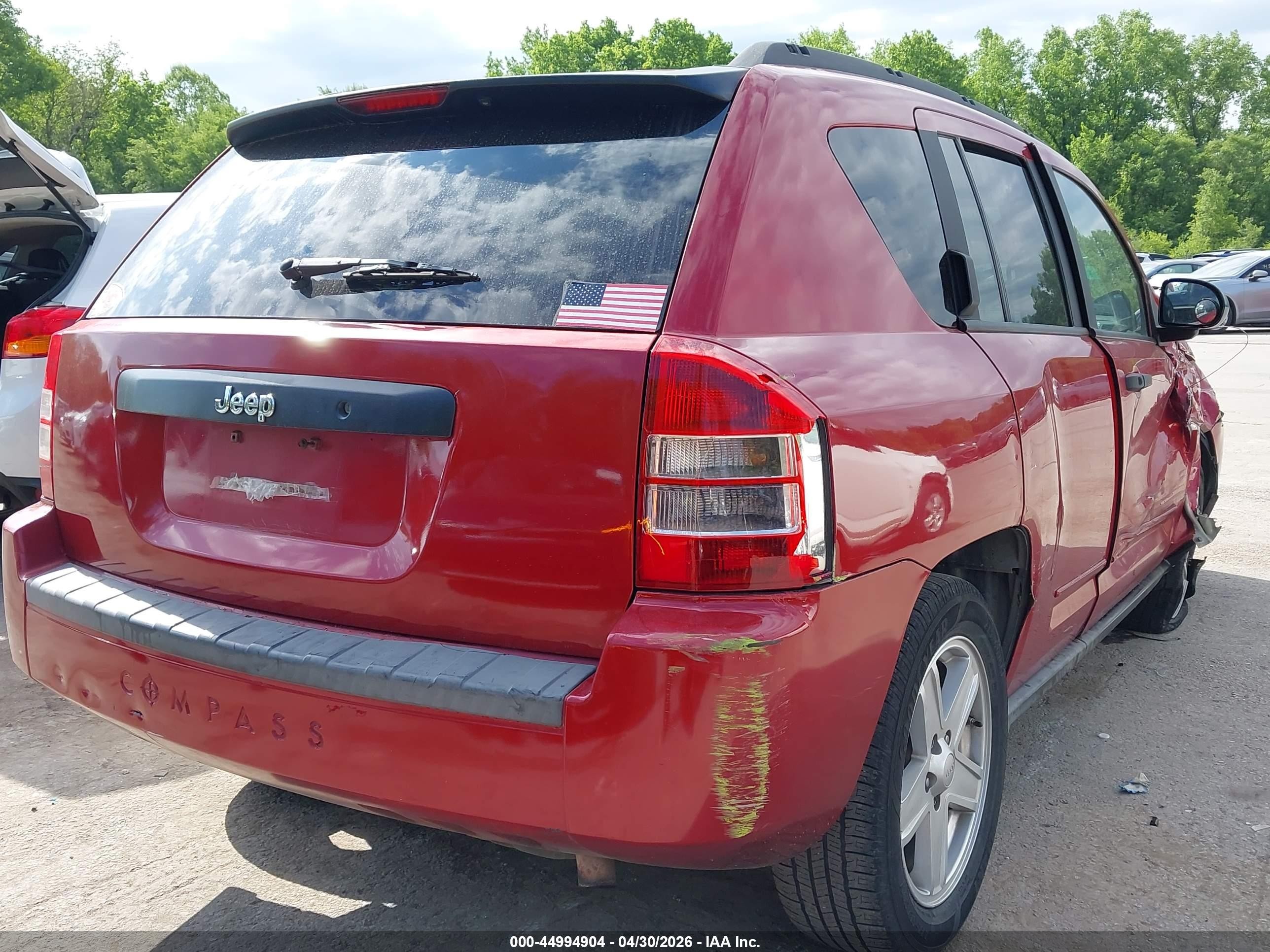 2010 Jeep Compass Sport Red vin: 1J4NT1FA3AD660461